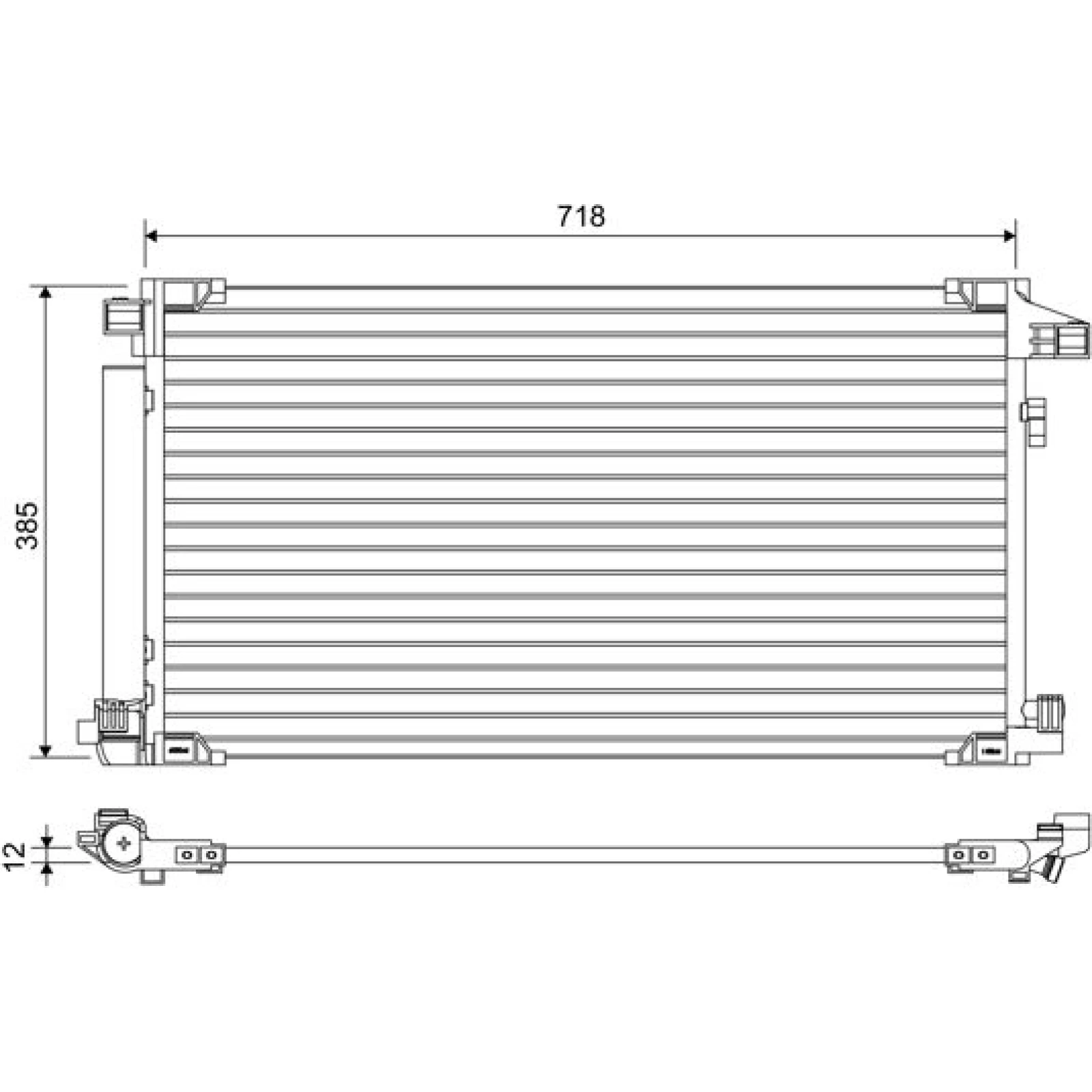 KONDENSATOR, KLIMAANLAGE VAL822658