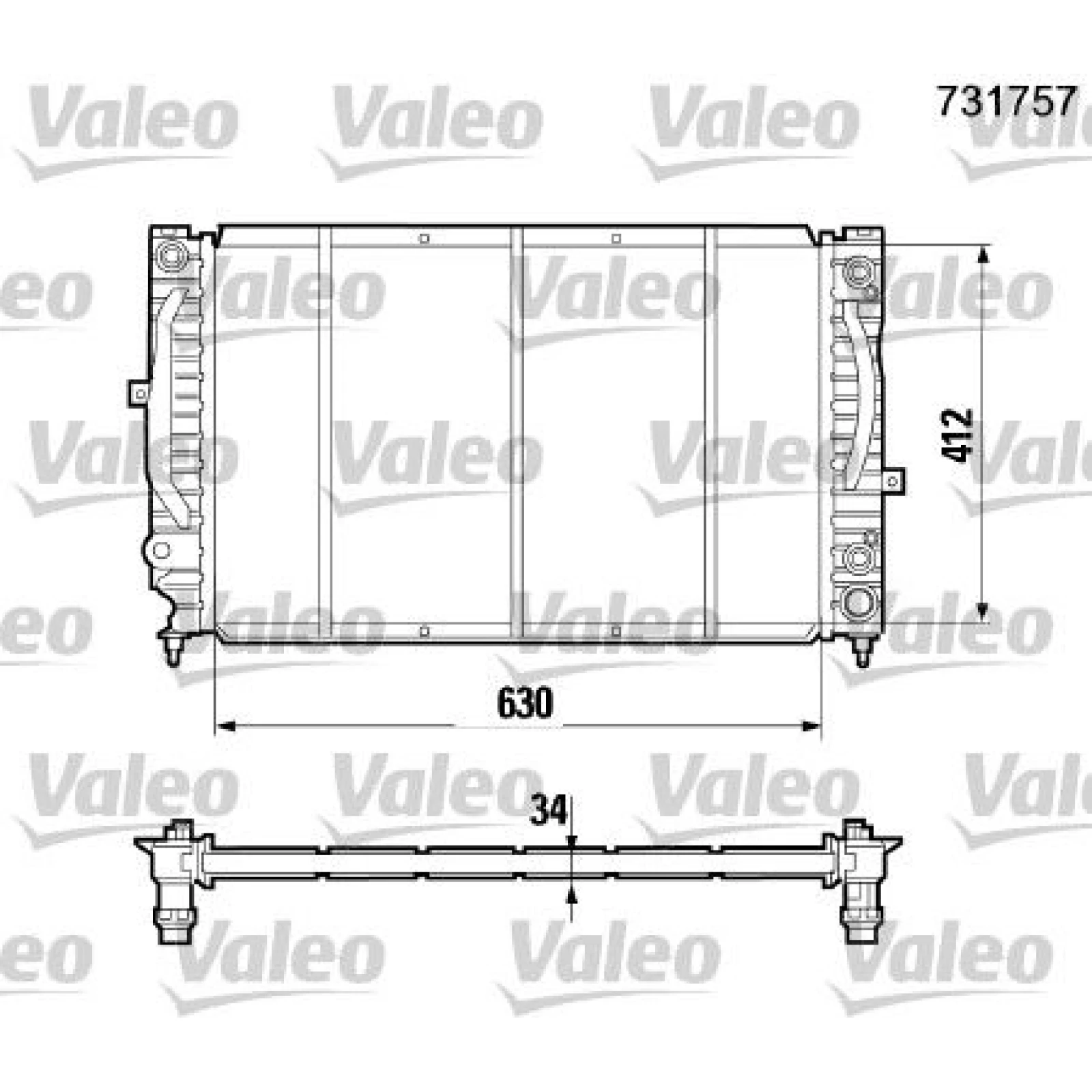 Valeo Motorkühler 731757