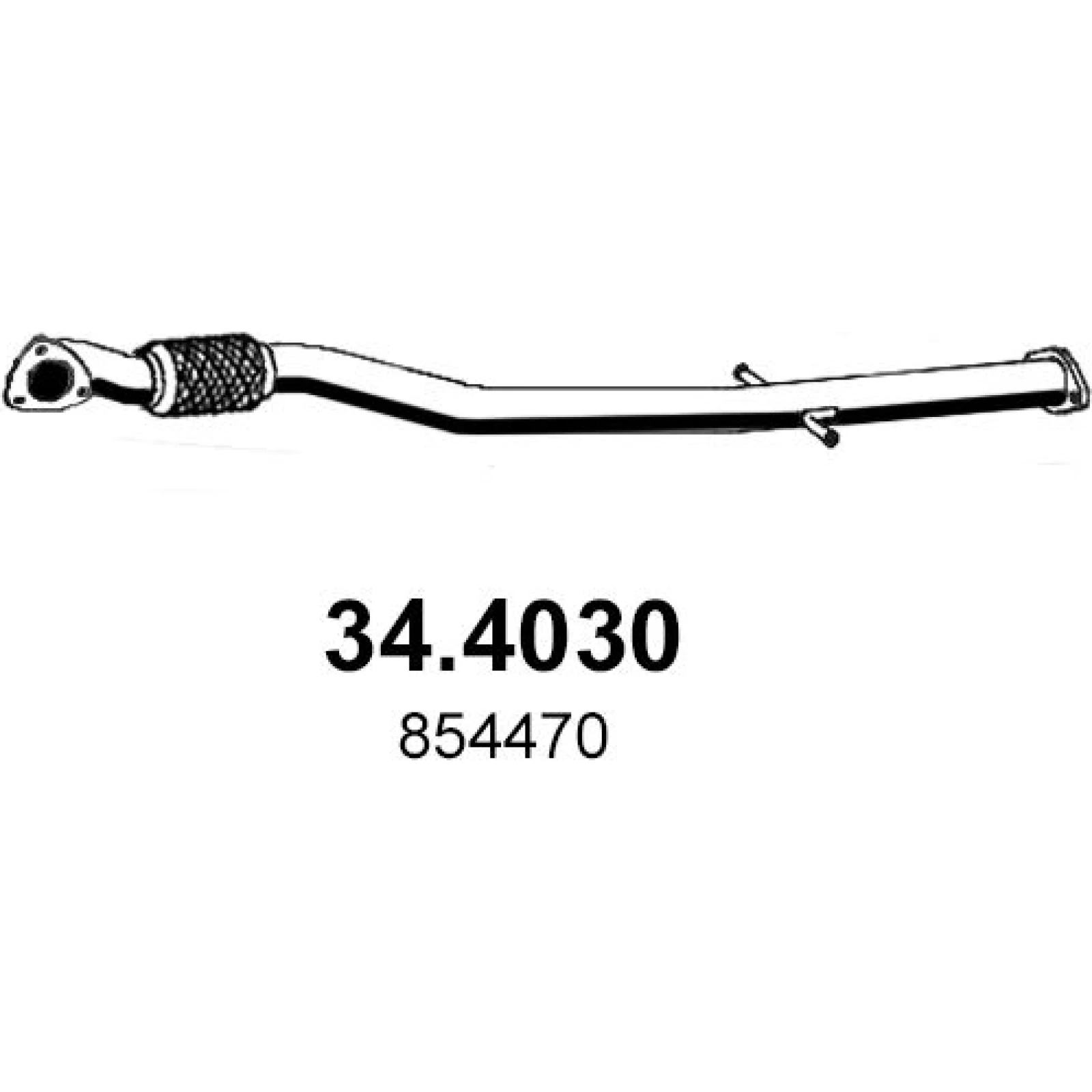 Abgasrohr 34.4030