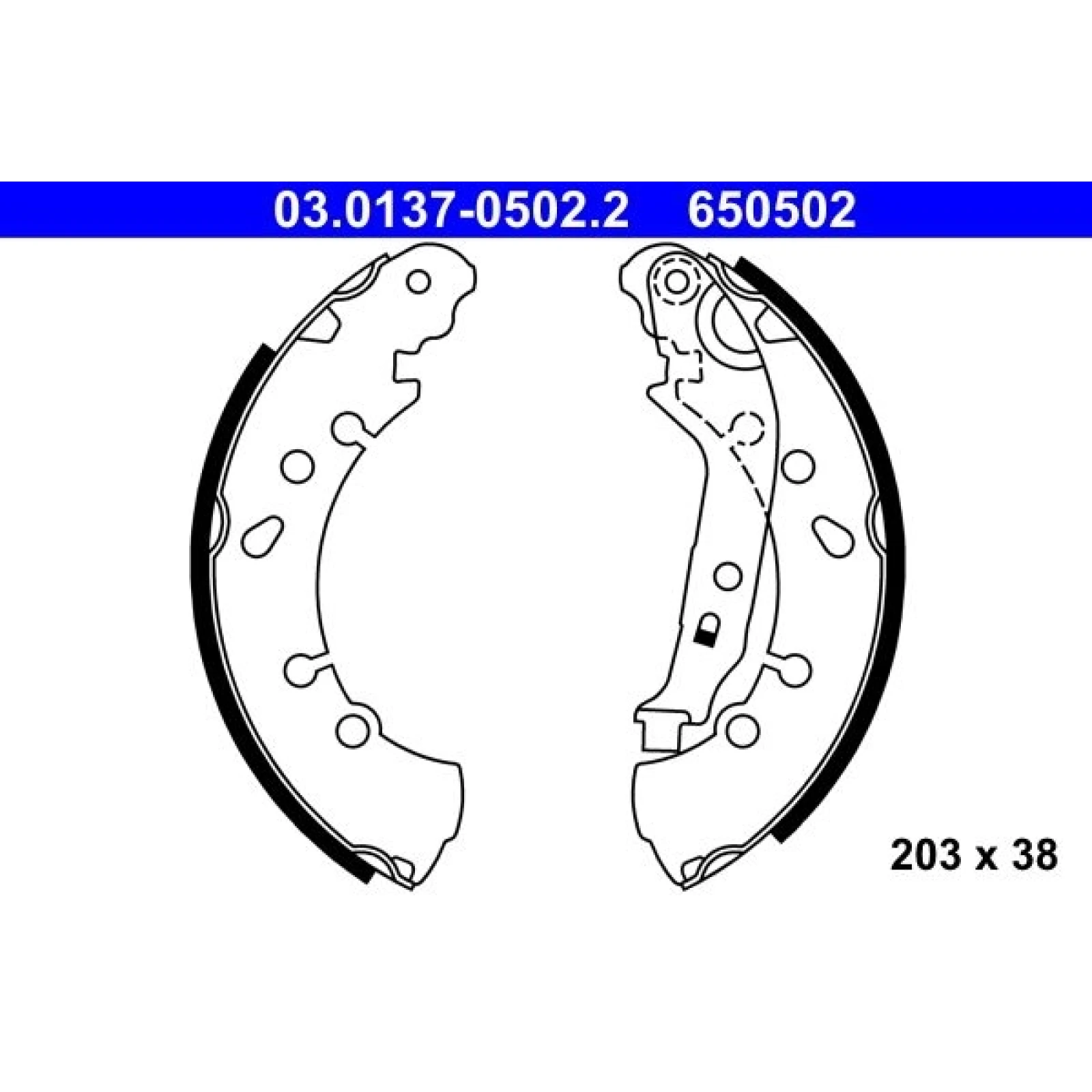 Bremsbackensatz 03.0137-0502.2