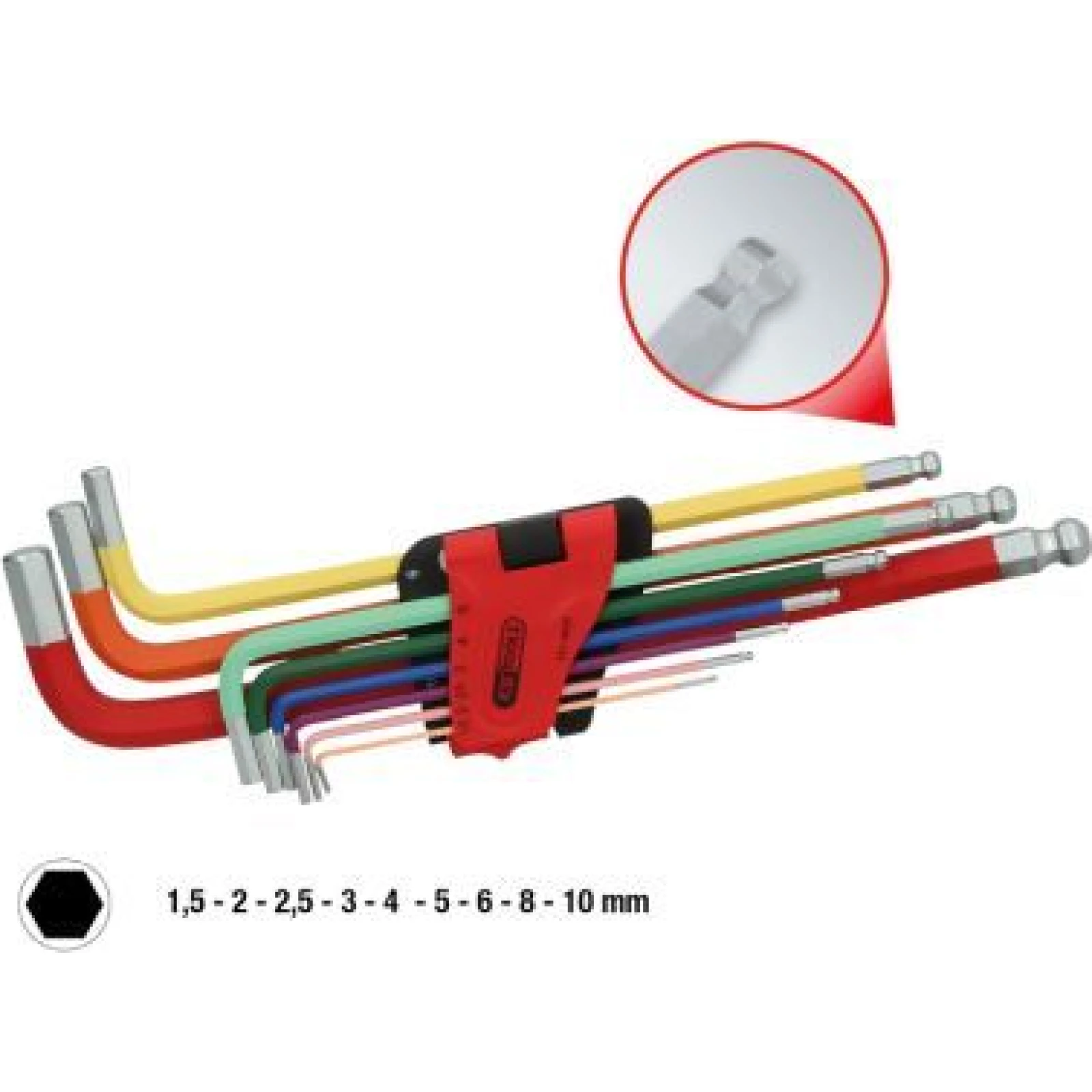 KS TOOLS Satz gebogener Schraubendreher 151.4420