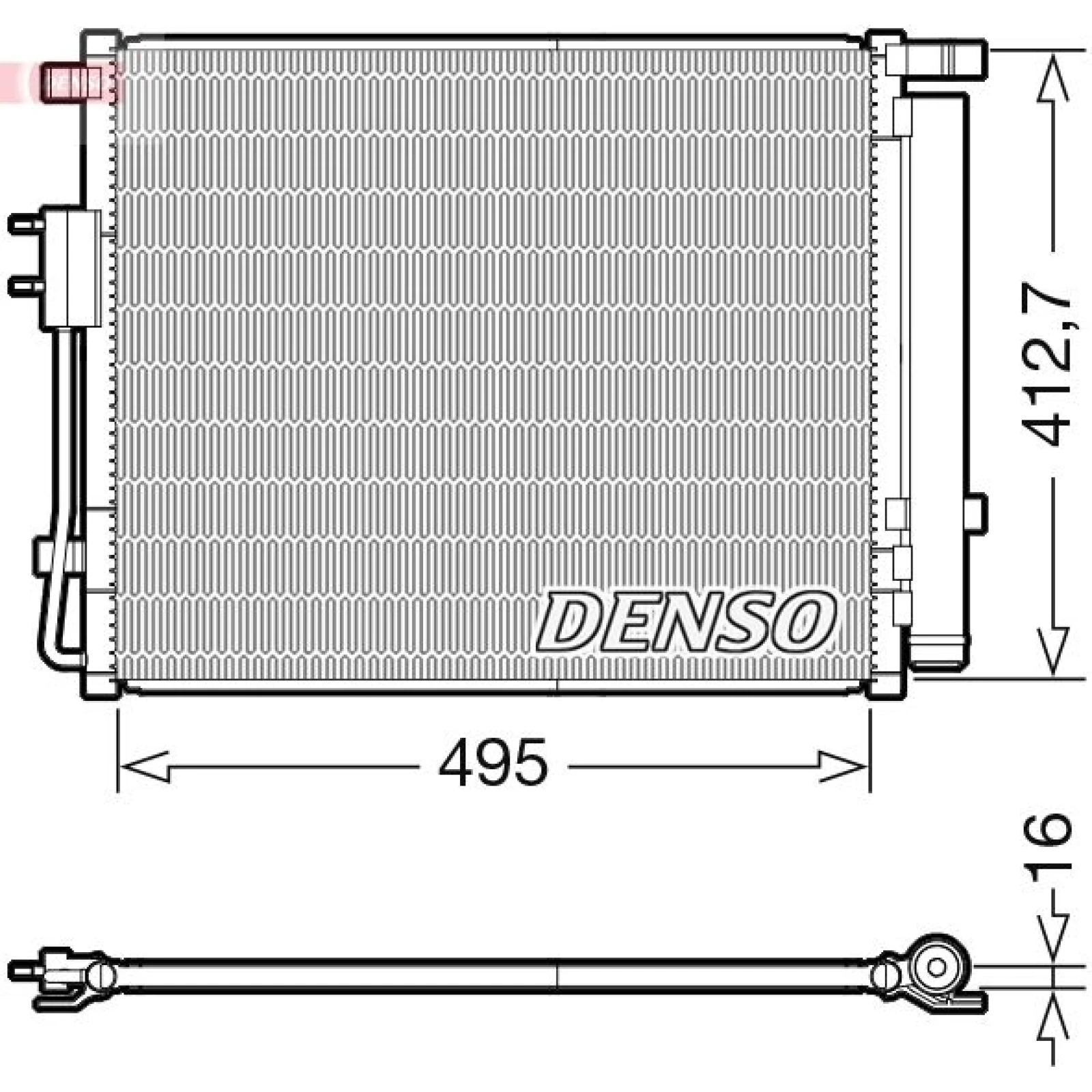 DENSO Kondensator, Klimaanlage DCN41012