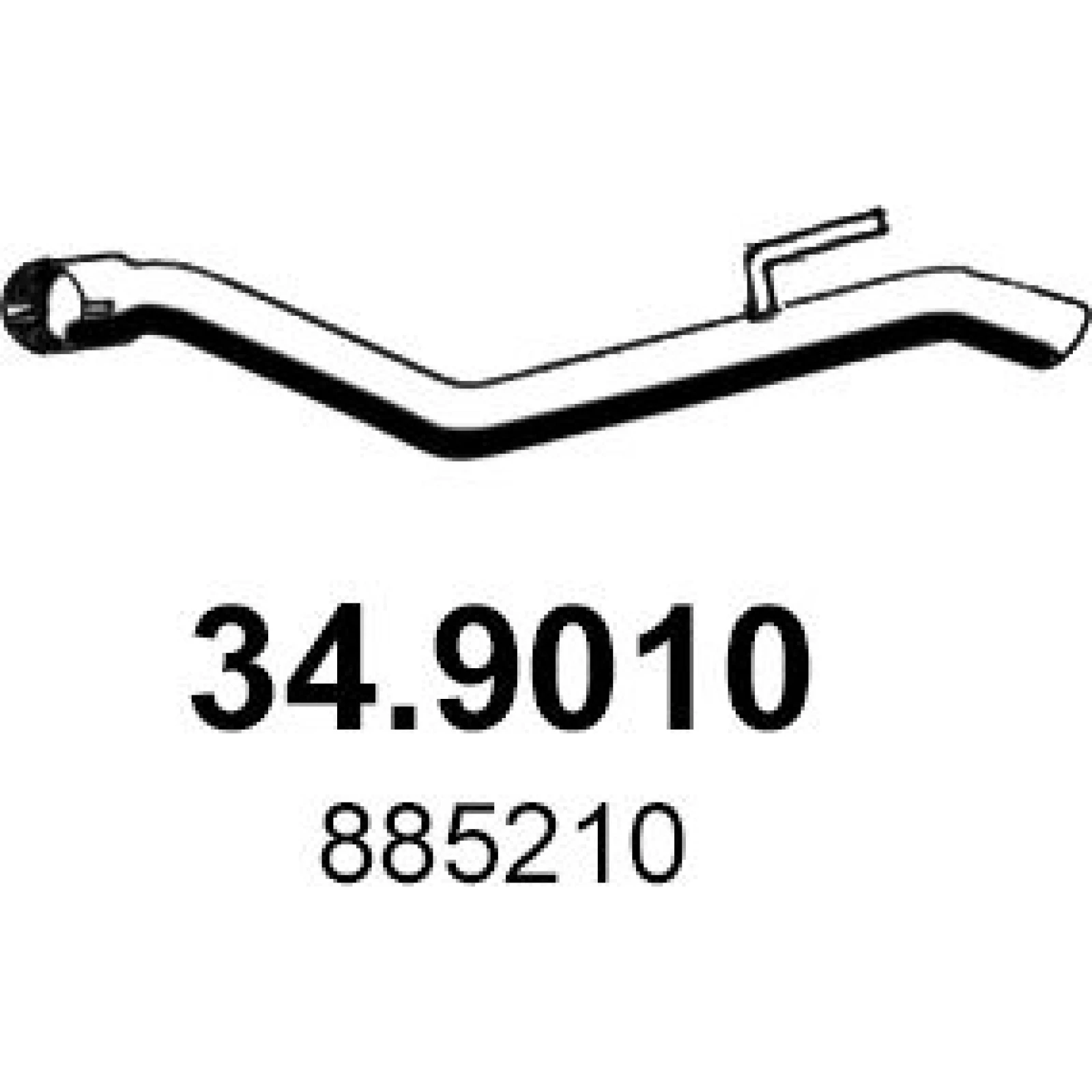 Abgasrohr 34.9010