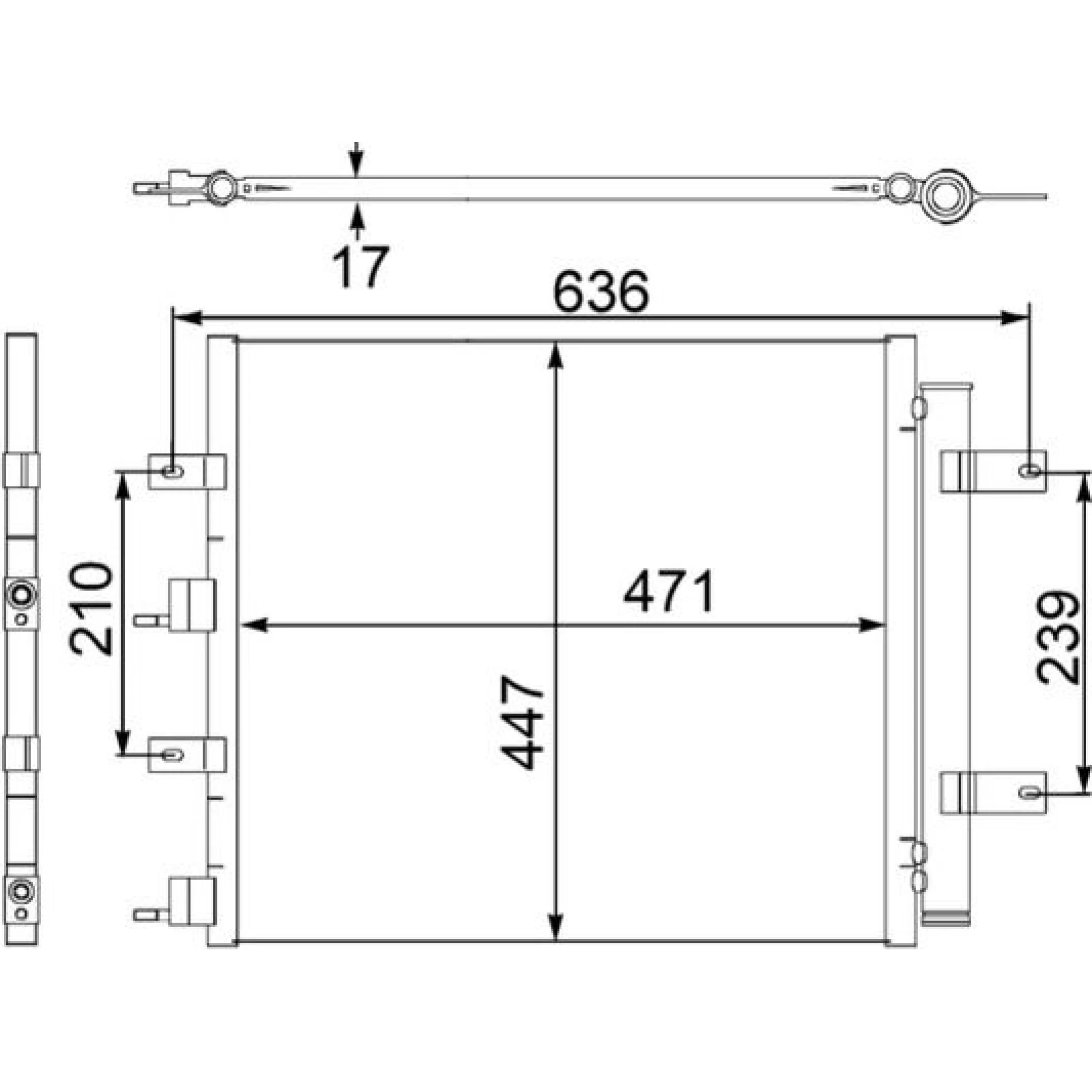 Kondensator, Klimaanlage AC 481 000S