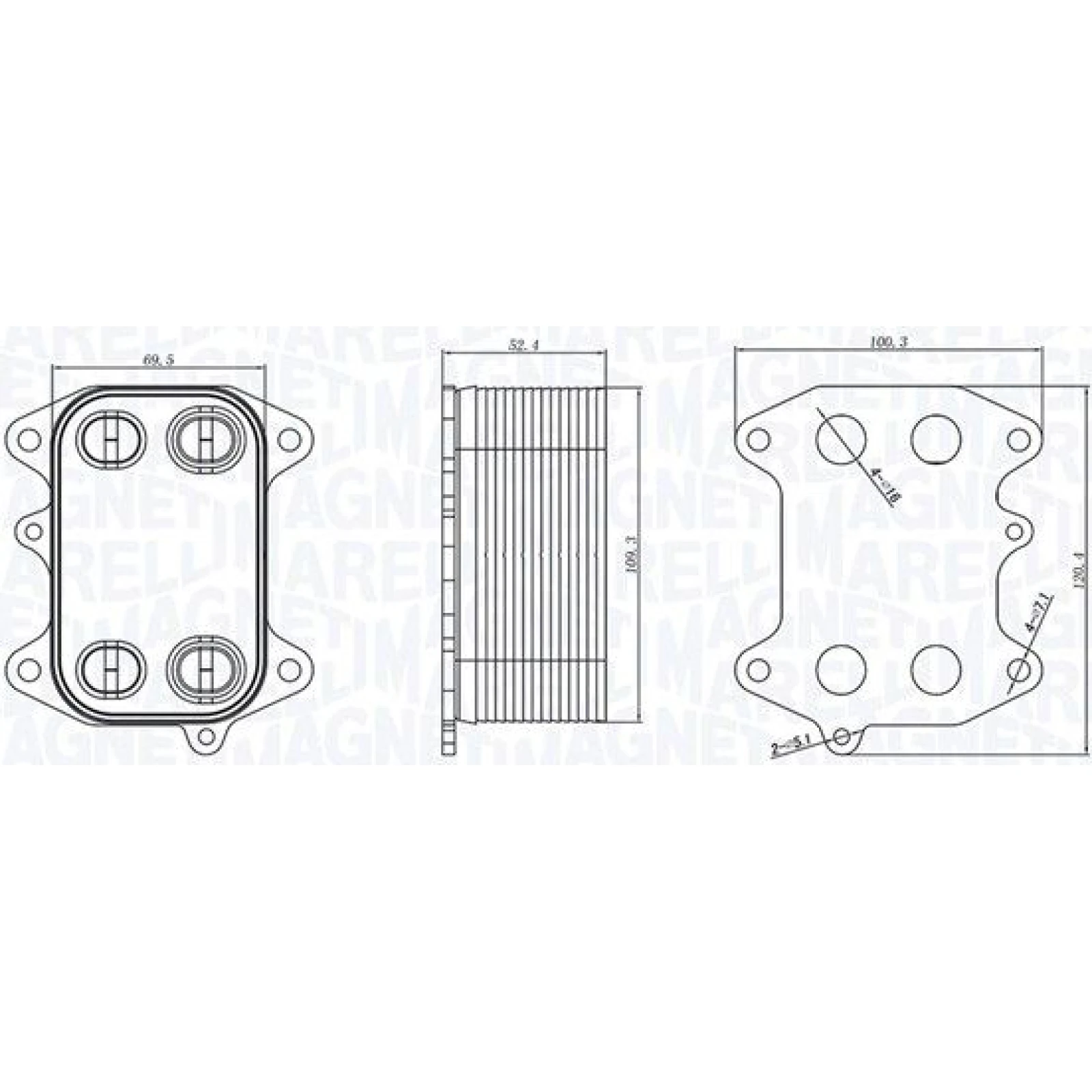 Magneti Marelli Ölkühler RO0033 - Motoröl