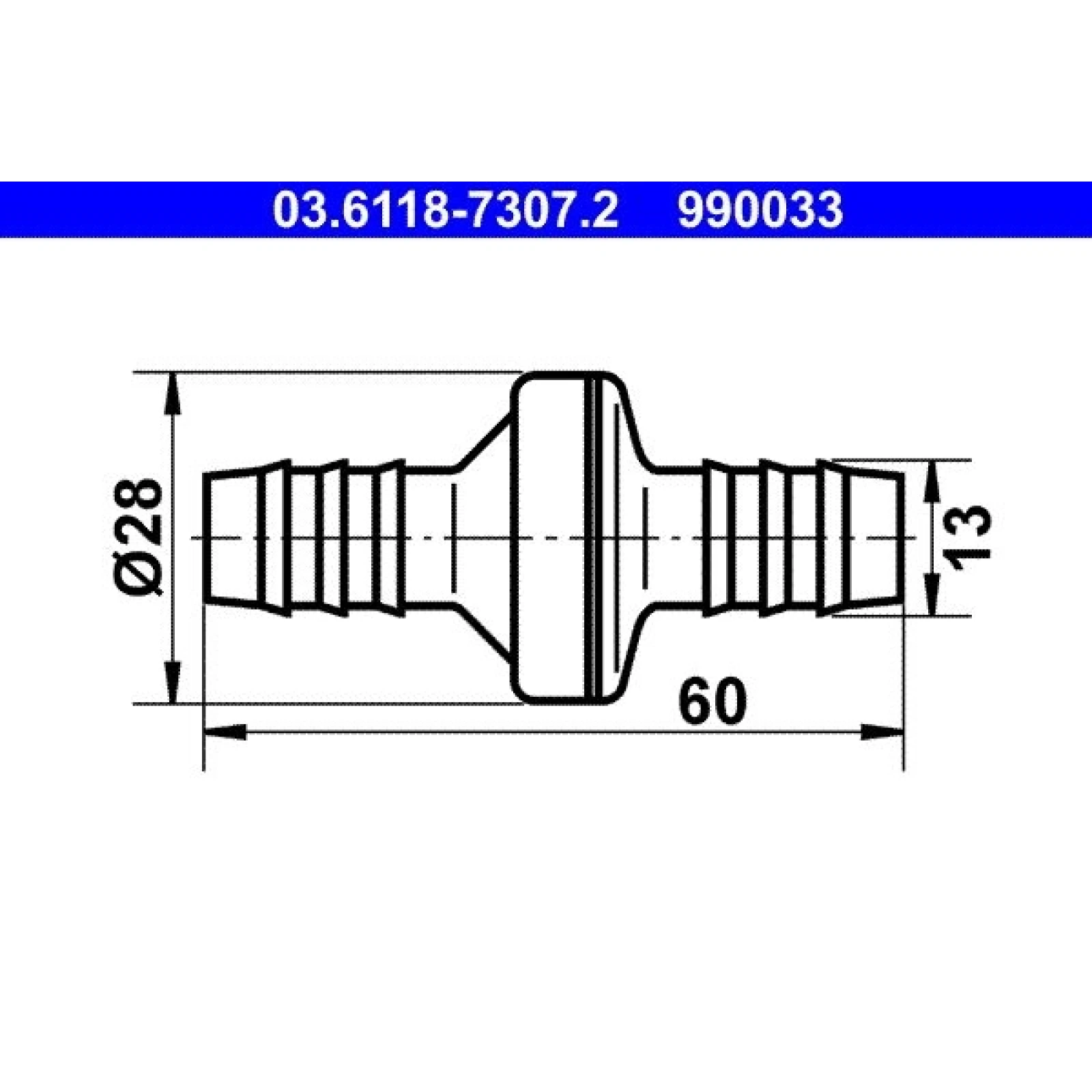 Ventil, Unterdruckleitung 03.6118-7307.2