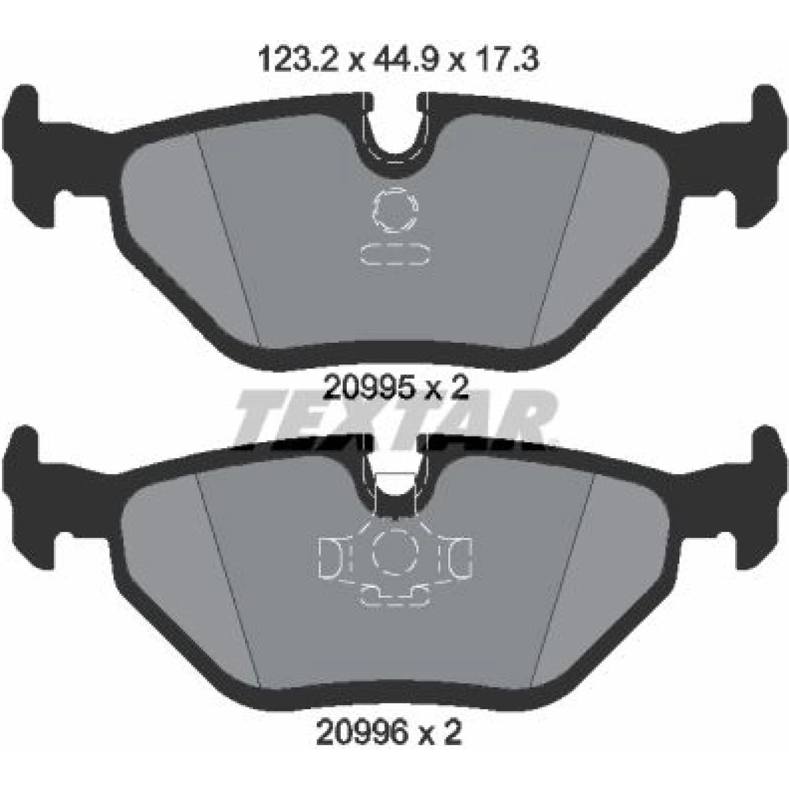 Bremsbelagsatz Bmw T. E32/E34 2099501