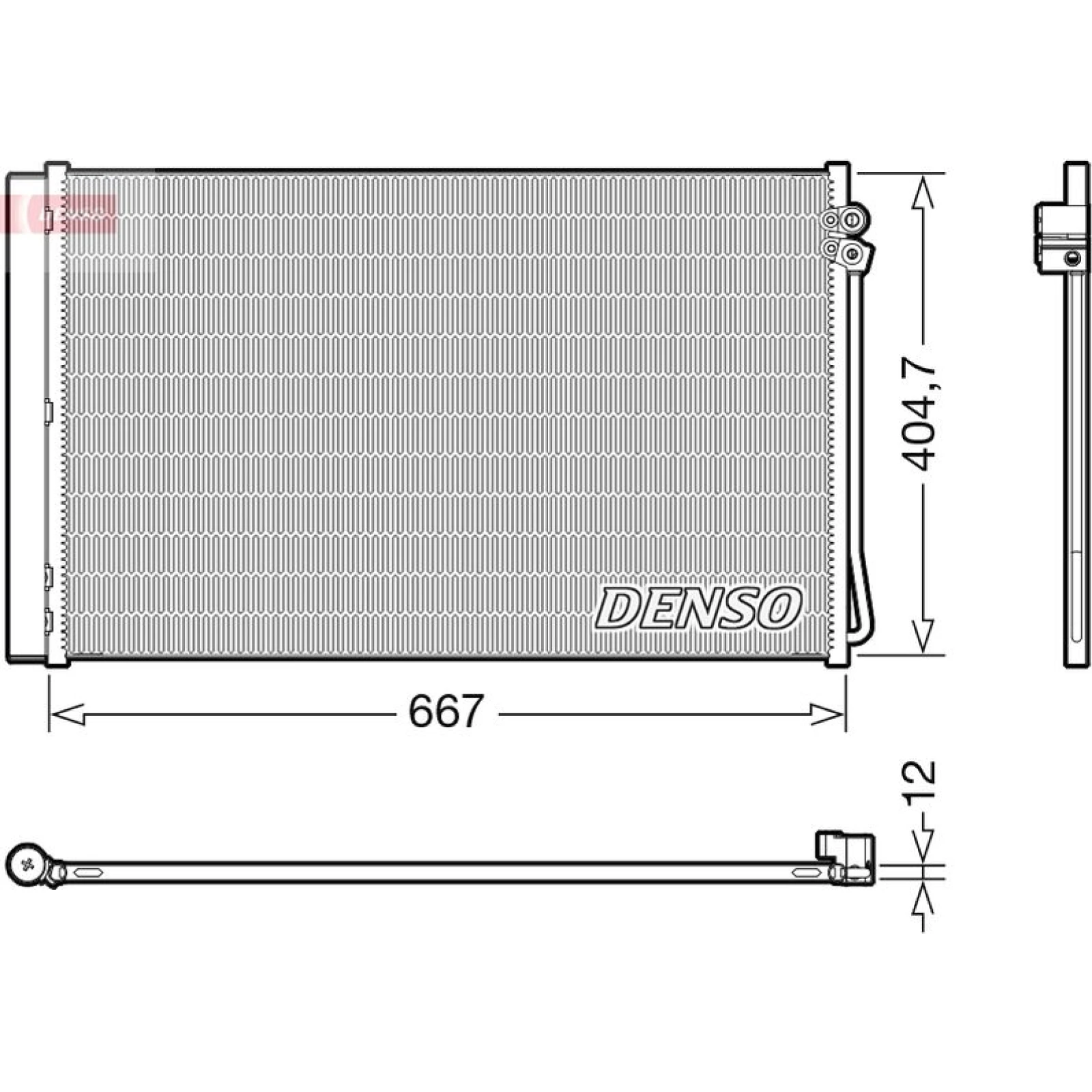 DENSO Kondensator, Klimaanlage DCN17062