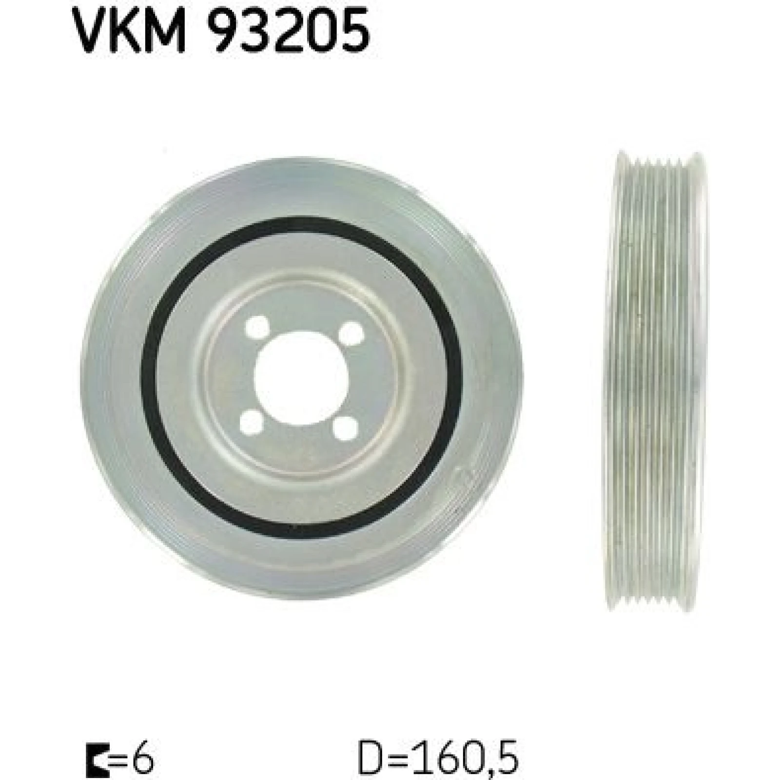 SKF Riemenscheibe, Kurbelwelle VKM 93205