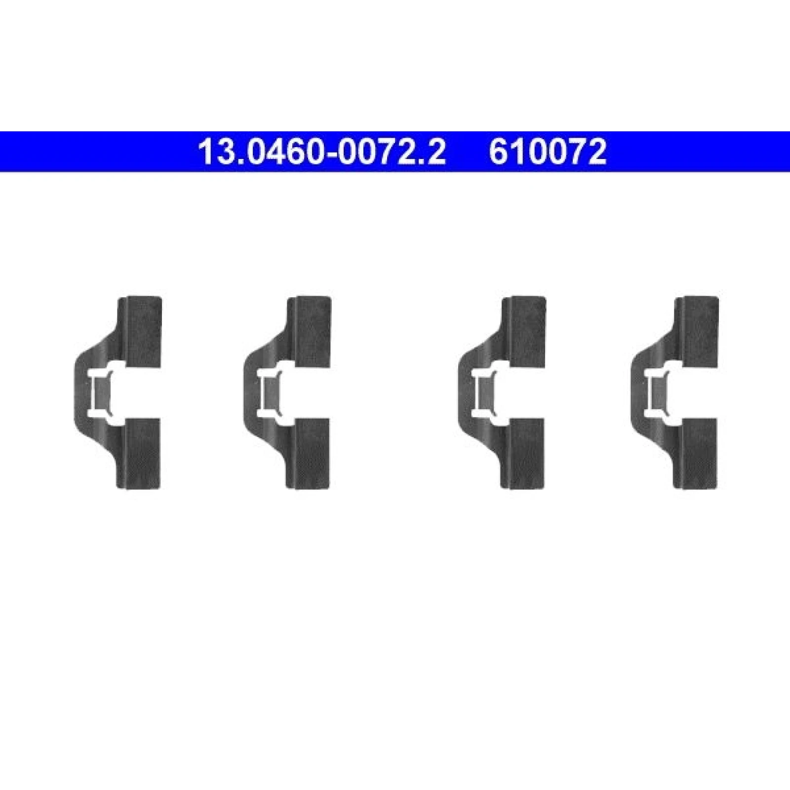 Zusatzsatz, Scheibenbremsbelag 13.0460-0072.2