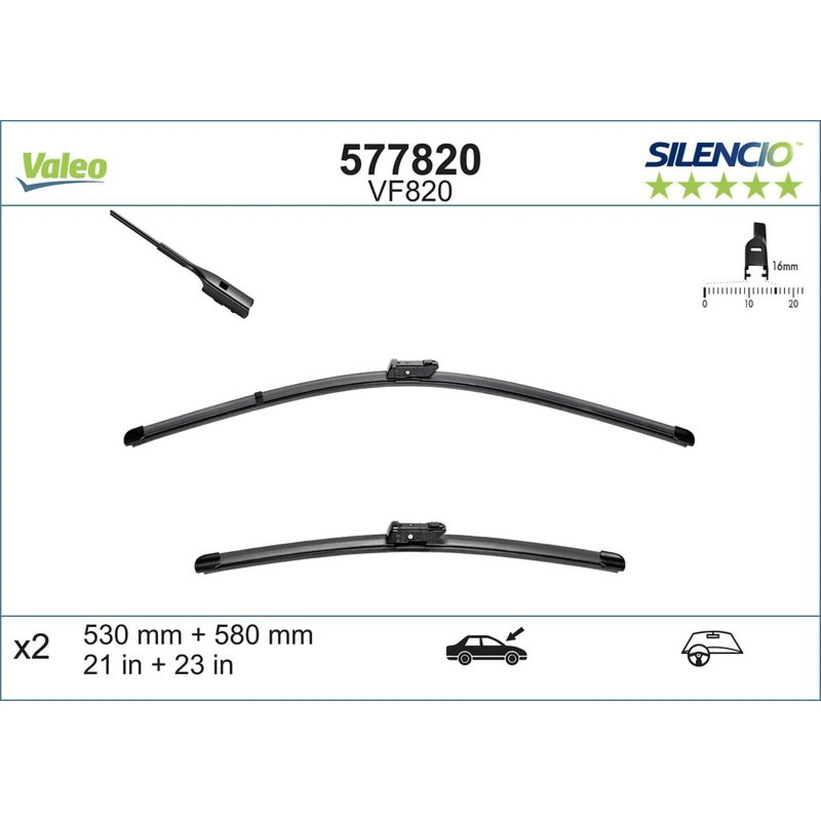 VM820 VALEO Silencio X.TRM Wischer 577820