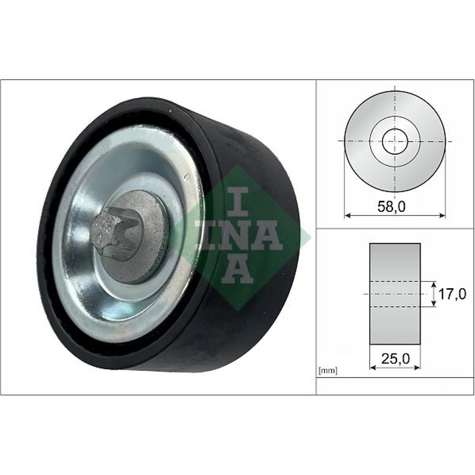 Umlenk-/Führungsrolle, Keilrippenriemen 532 0669 10