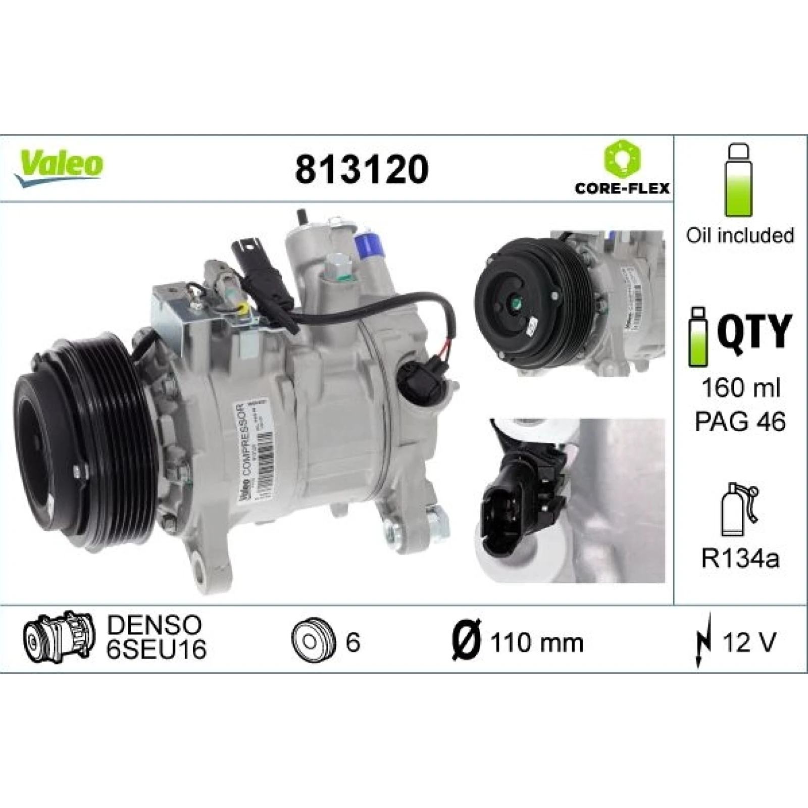 KOMPRESSOR, KLIMAANLAGE VAL813120