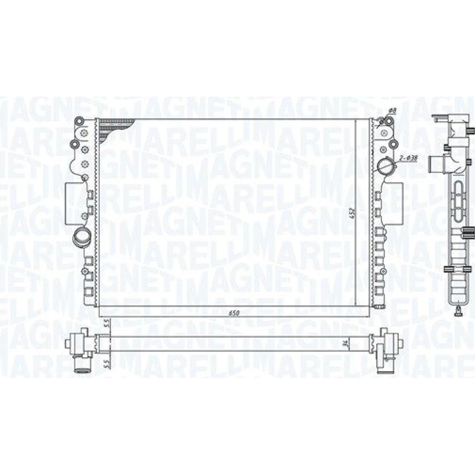 MAGNETI MARELLI Kühler, Motorkühlung 350213183800