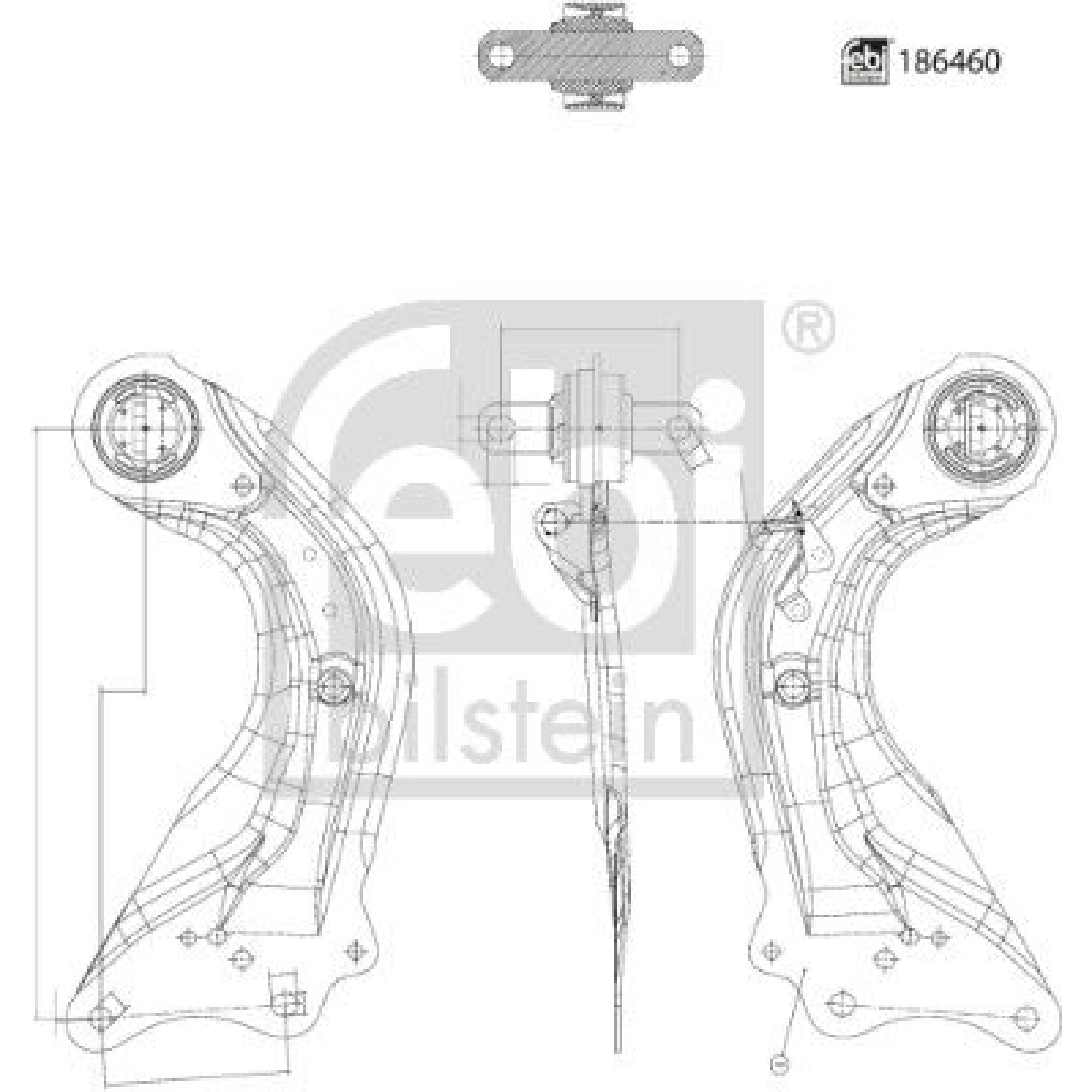 LENKER, RADAUFHÄNGUNG FE186460