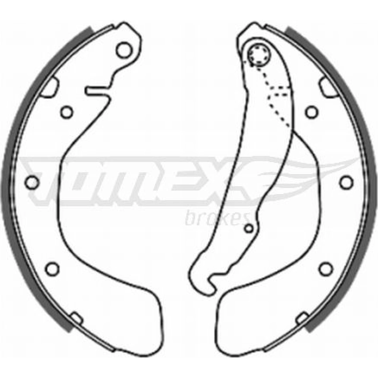 TOMEX brakes Bremsbackensatz TX 20-18