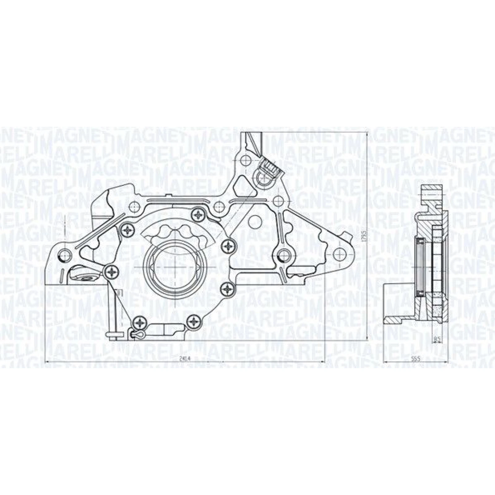 MAGNETI MARELLI Ölpumpe 351516000103