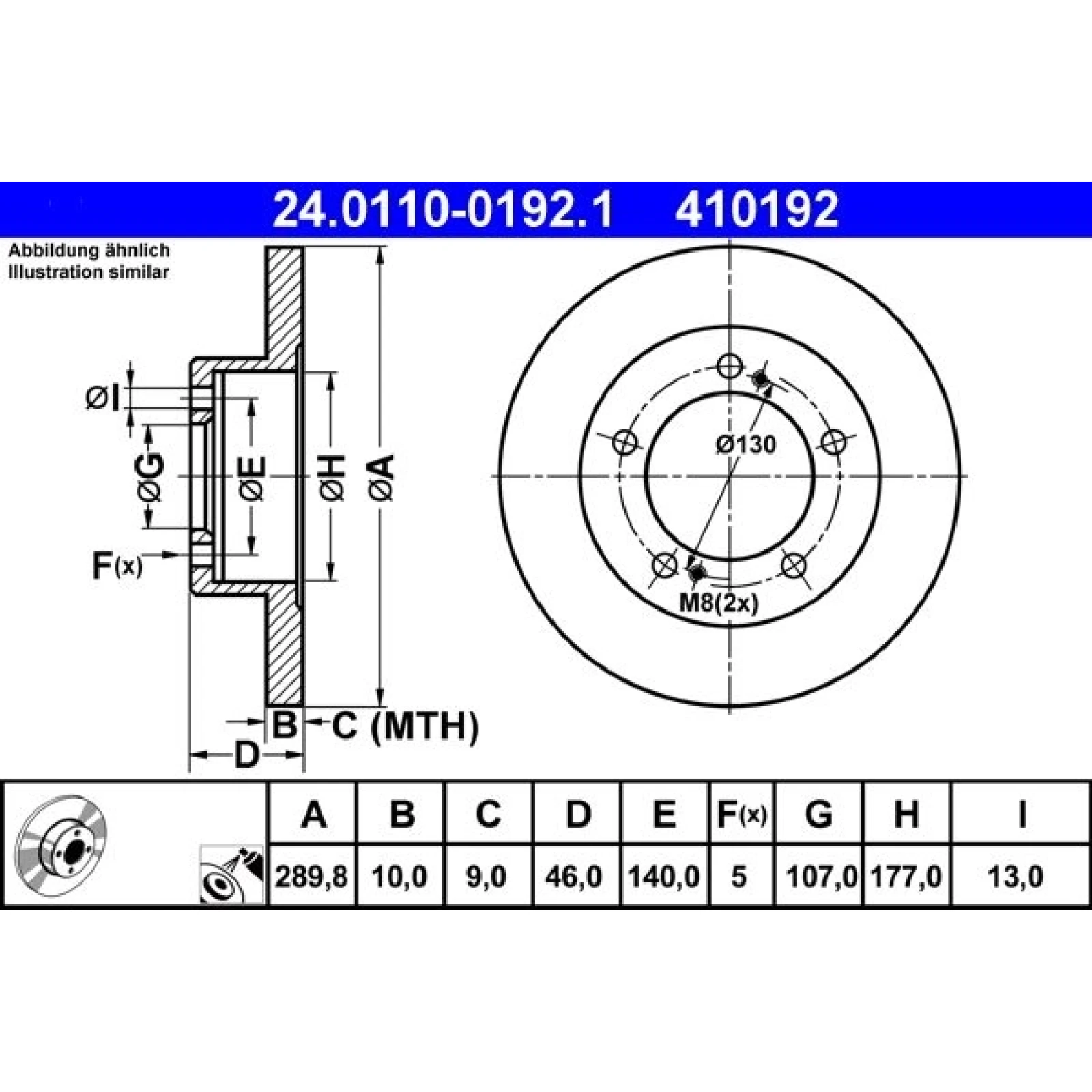 Bremsscheibe 24.0110-0192.1
