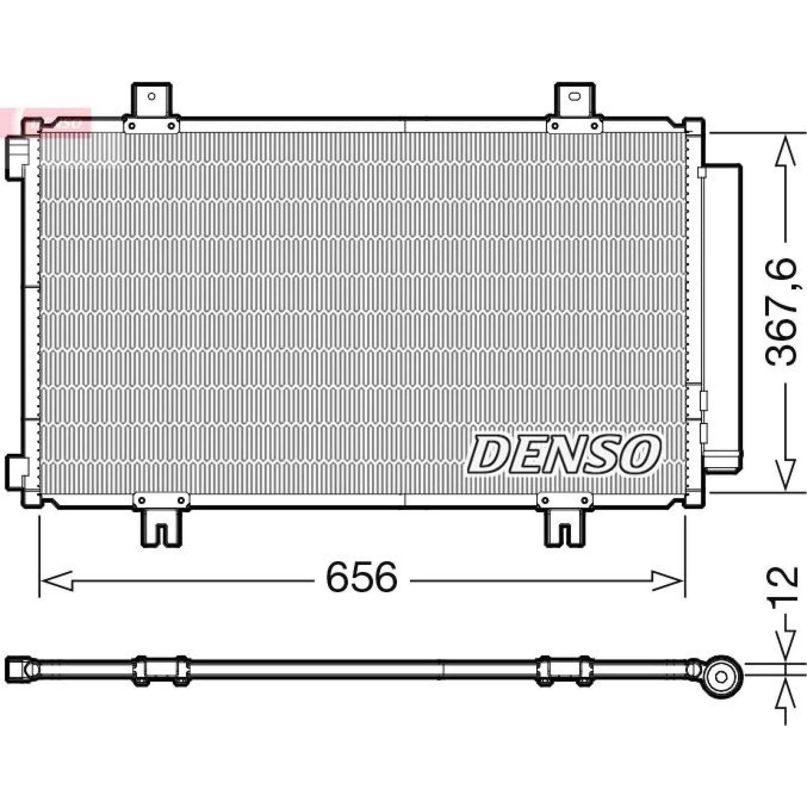 DENSO Kondensator, Klimaanlage DCN47009
