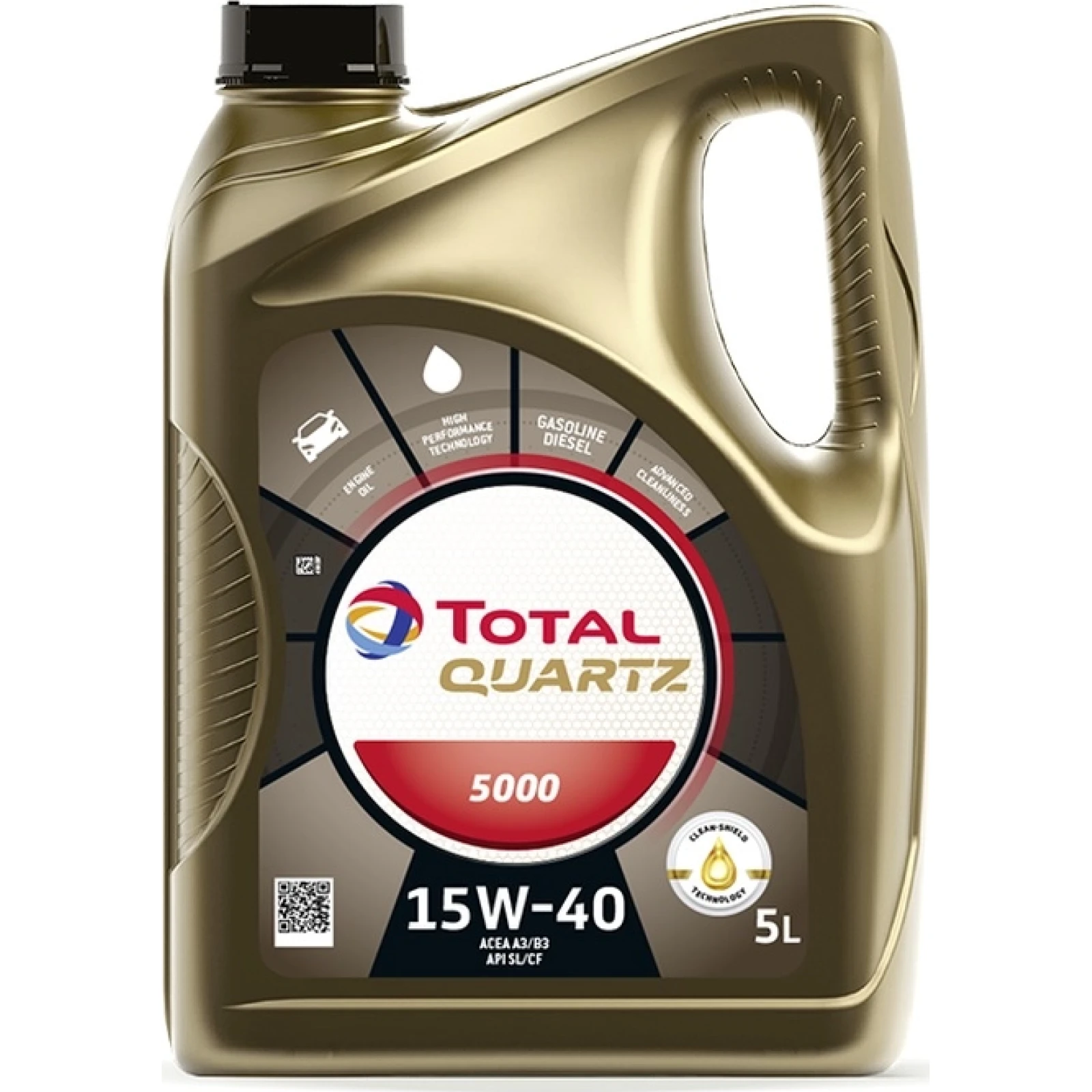 Total Quartz 5000 15W-40 5 Liter 2213677