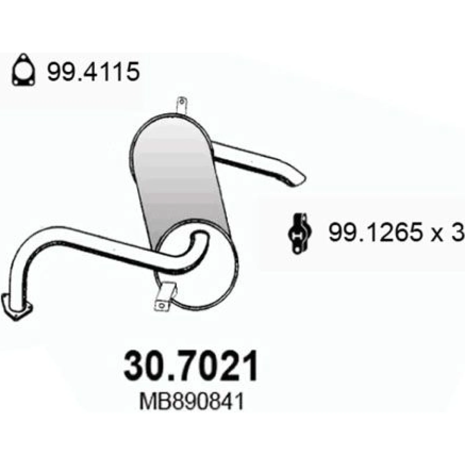 Endschalldämpfer 30.7021