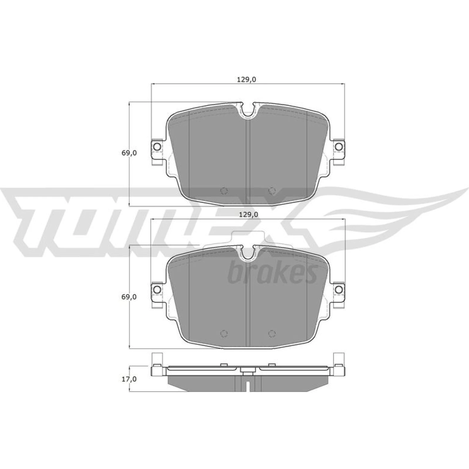 TOMEX brakes Bremsbelagsatz, Scheibenbremse TX 16-13