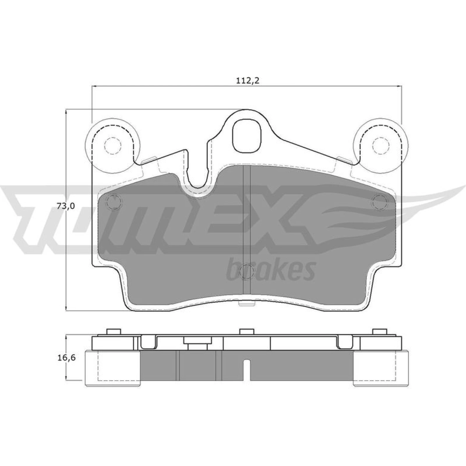 TOMEX brakes Bremsbelagsatz, Scheibenbremse TX 14-76