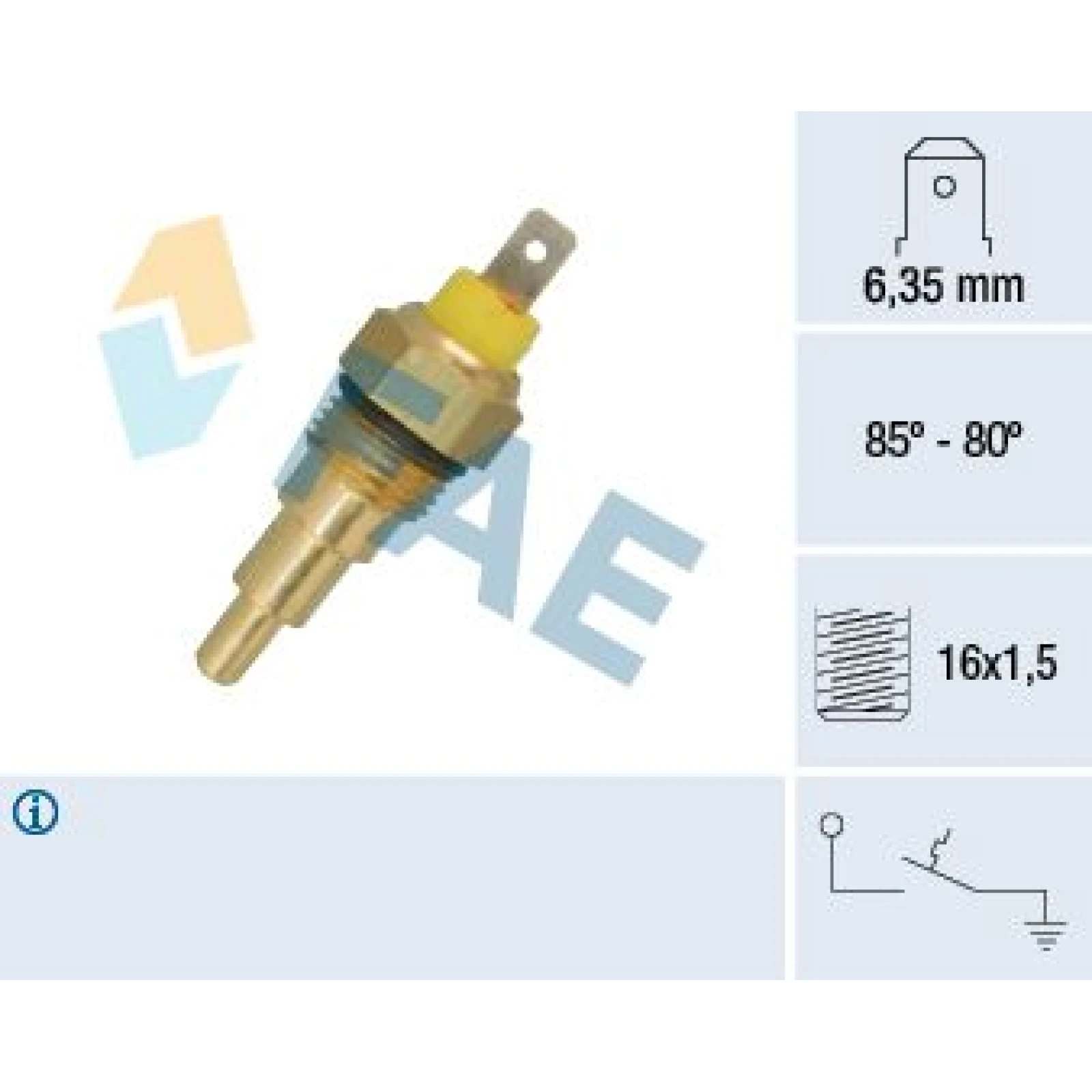 FAE Temperaturschalter, Kühlerlüfter 37630