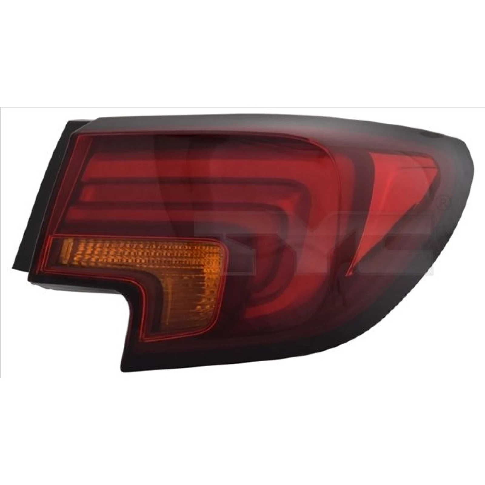 Heckleuchte A R O K-PLATTE LED ROT/GELB 11-14119-06-2