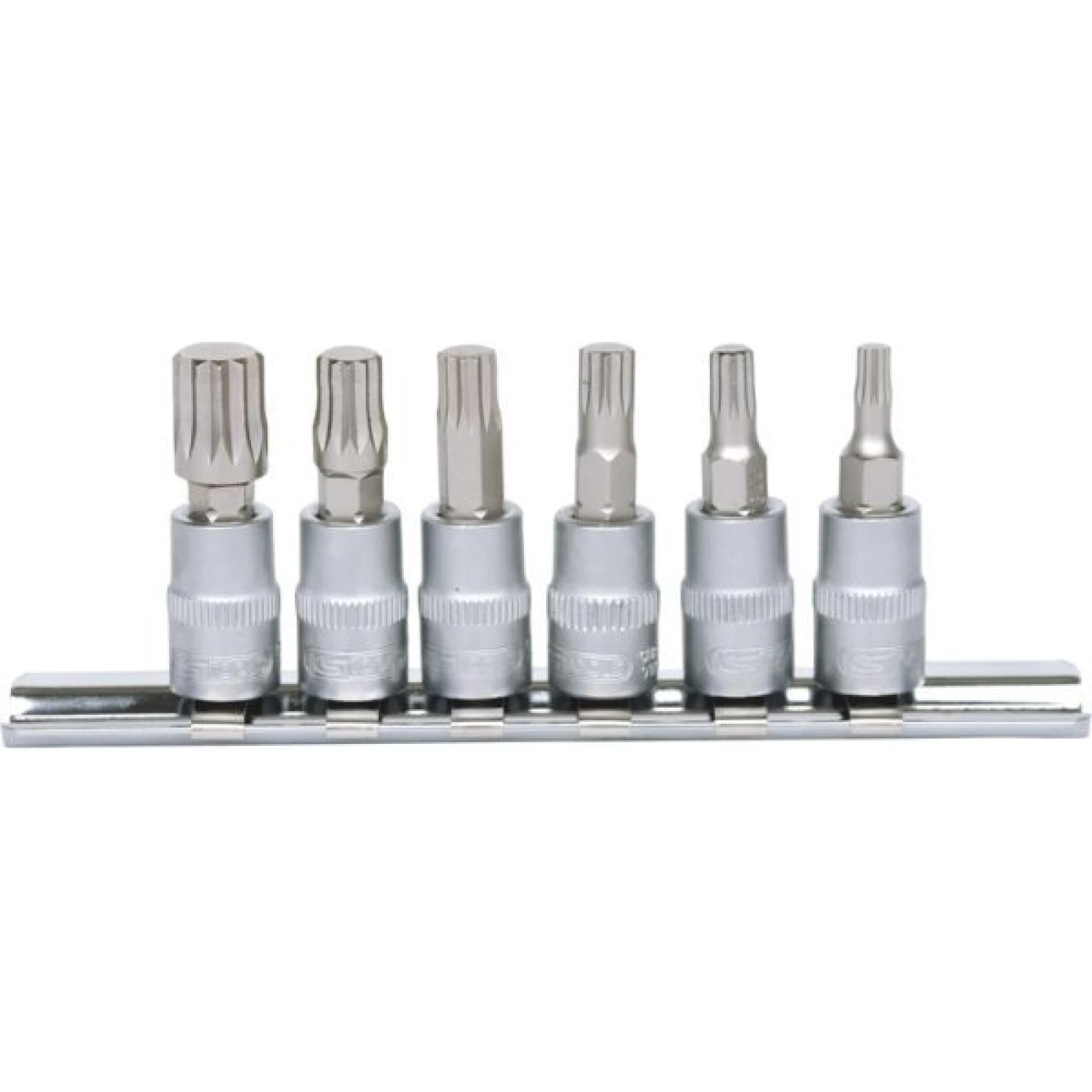 KS TOOLS 1/4 Bit-Steckschlüsselsatz, XZN-Profil, 6-teilig, M4-M10 911.1547