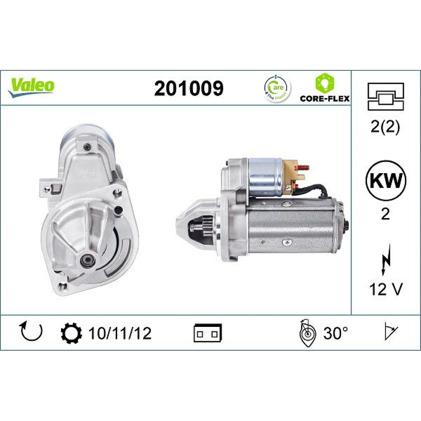 VALEO Anlasser 201009