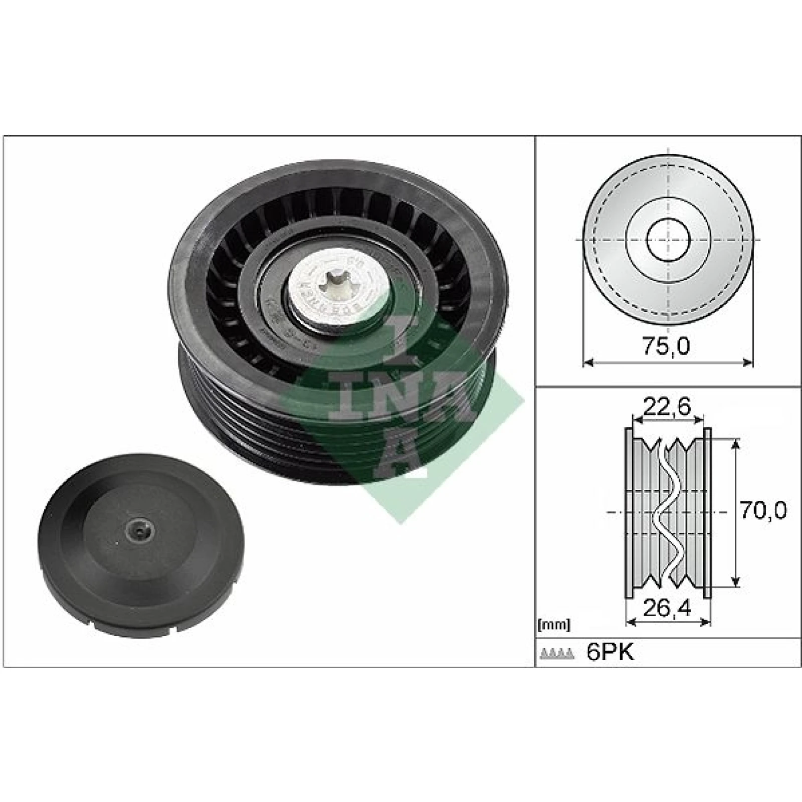Umlenk-/Führungsrolle, Keilrippenriemen 532 0344 10