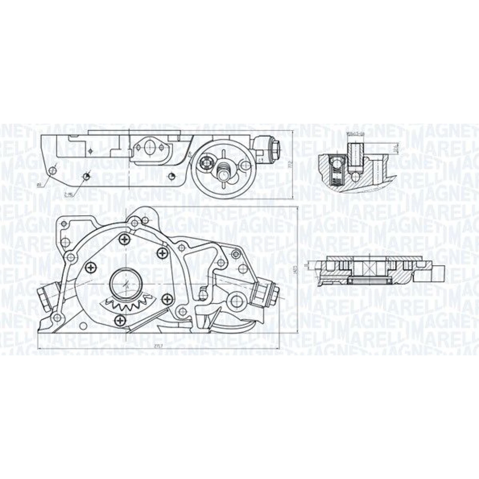 MAGNETI MARELLI Ölpumpe 351516000045