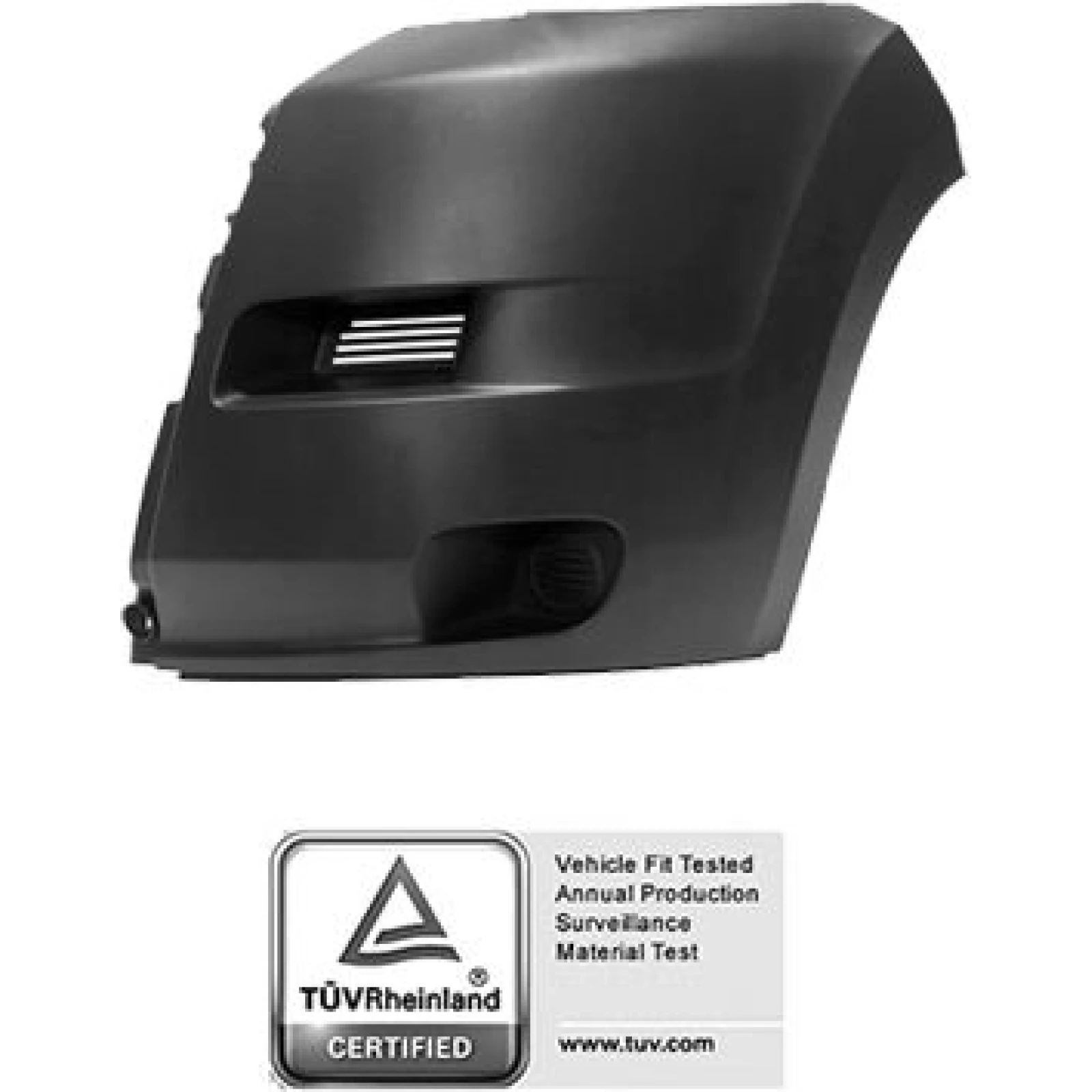 Stoßecke vorne links anthrazit mit oder ohne nebelscheinwerfer mit löchern für verbreiterung Premium Quality, passend für Fiat Ducato 250-290 /