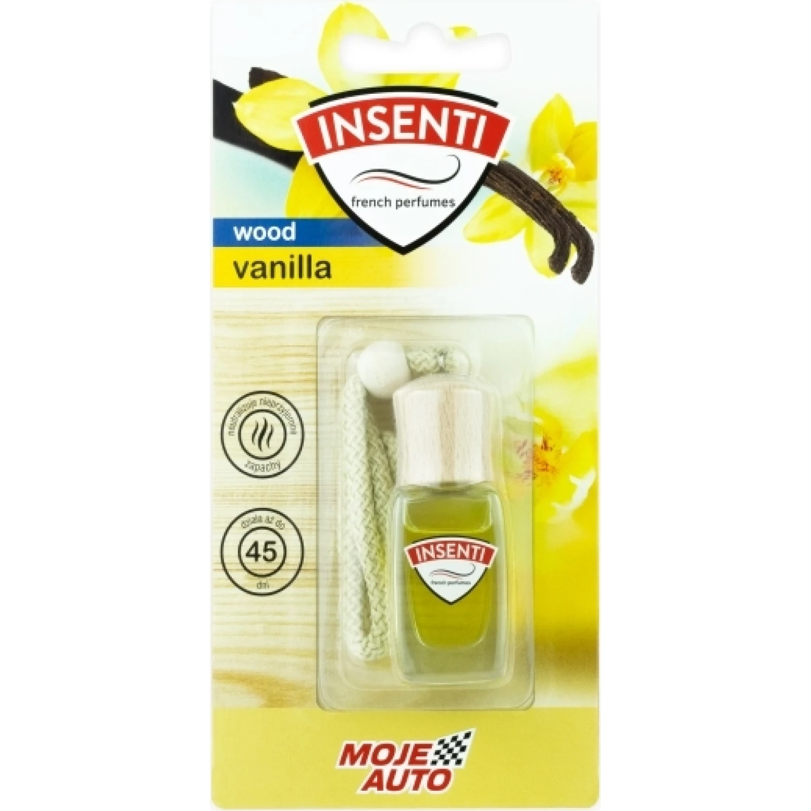 MOJE AUTO AMT15-151 Insenti Wood Lufterfrischer Bottle 8 ml Vanille Blister