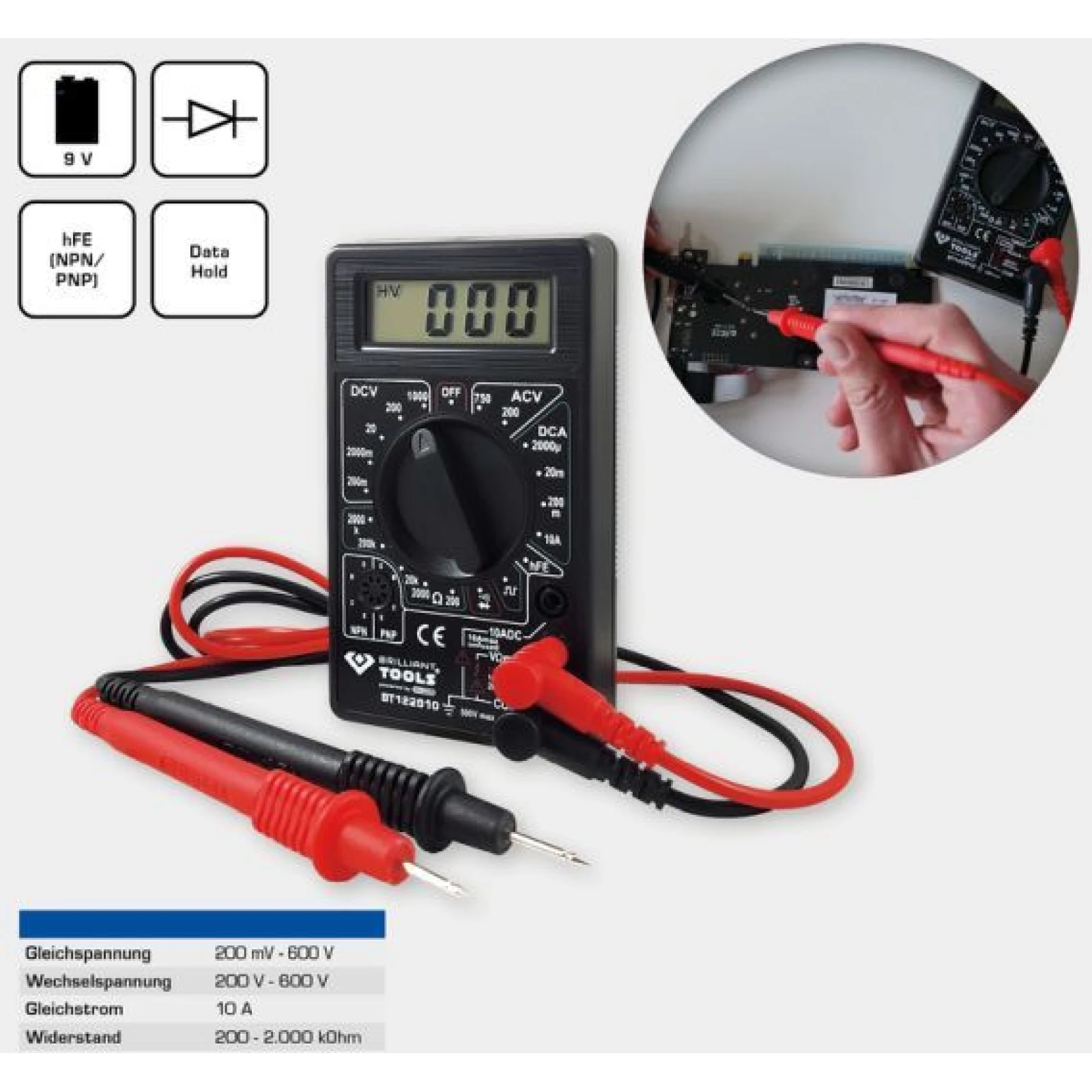 KS TOOLS Multimeter BT122910