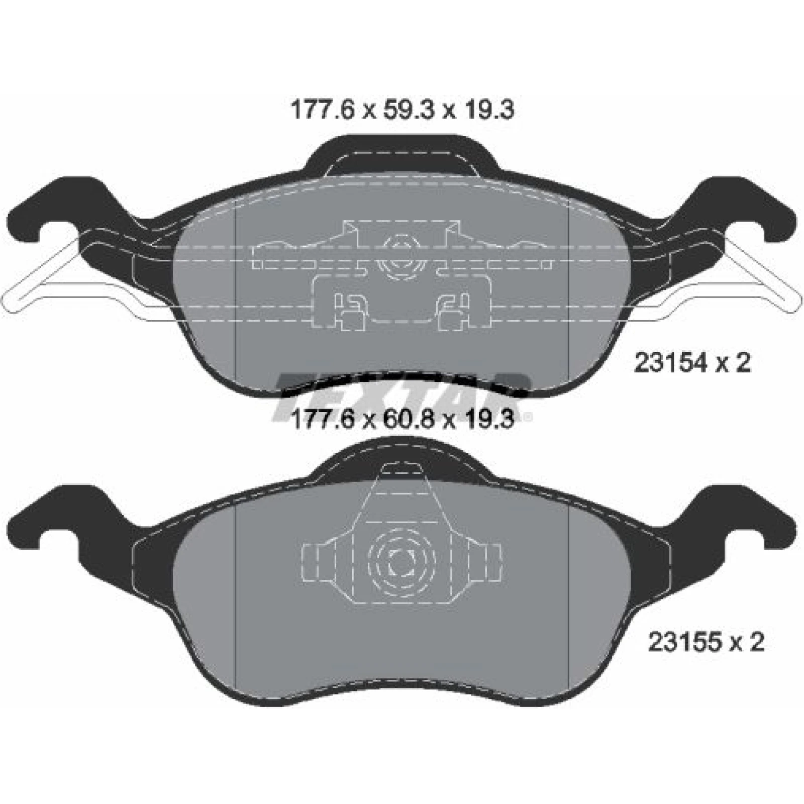 Bremsbelagsatz Ford P. Focus 98 2315402