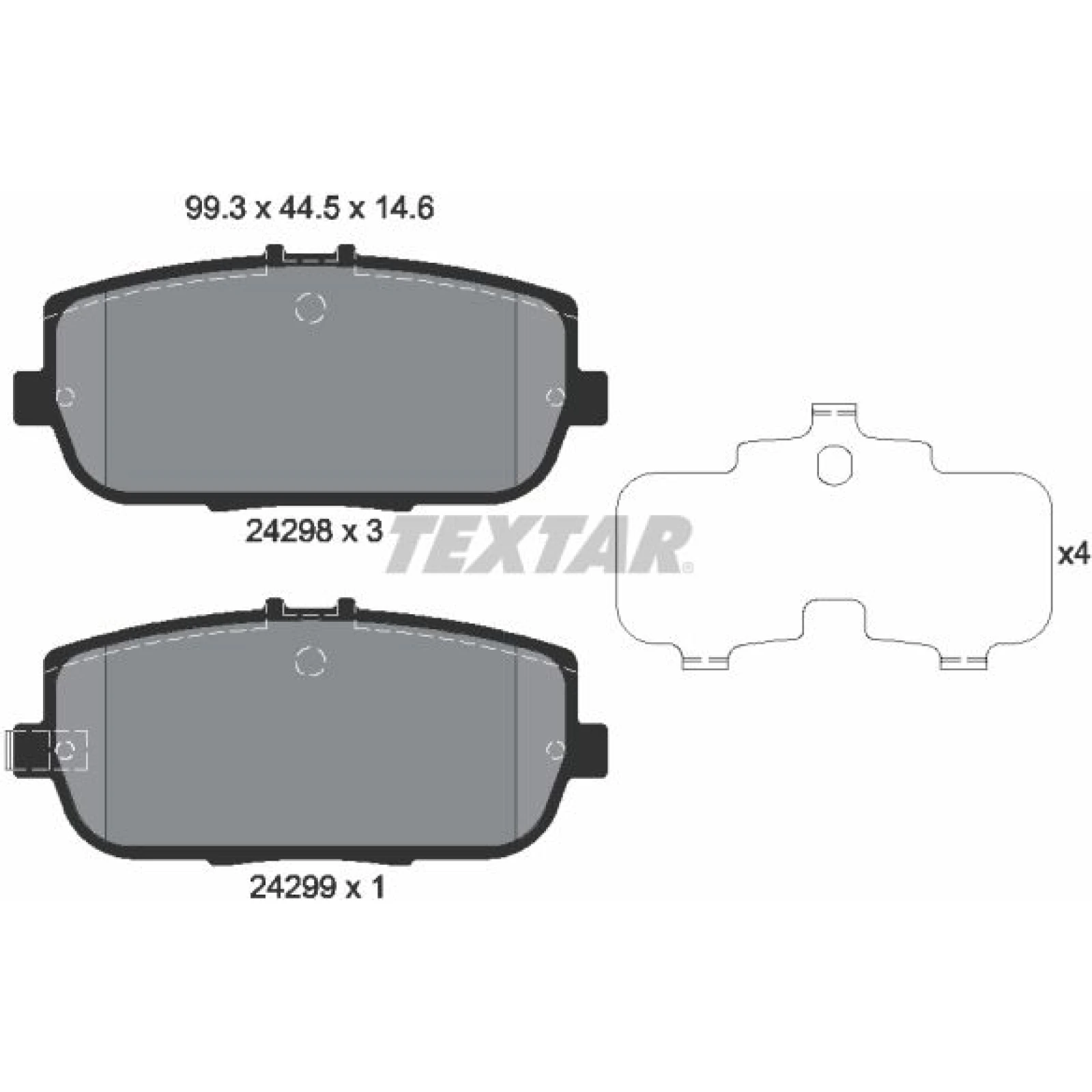 Bremsbelagsatz Mazda T. Mx-5 2429801