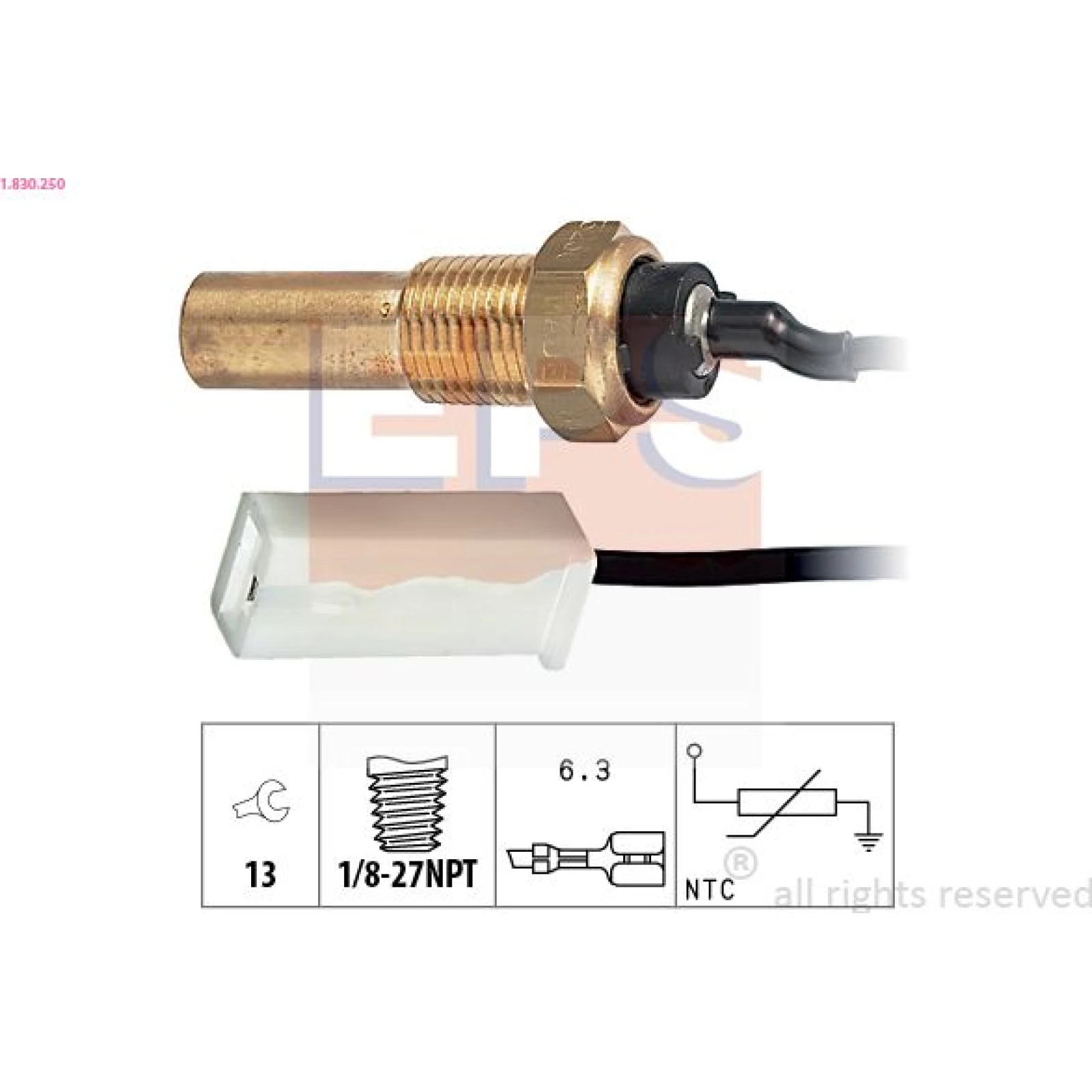 Kühlmitteltemperatur-Sensor 1.830.250