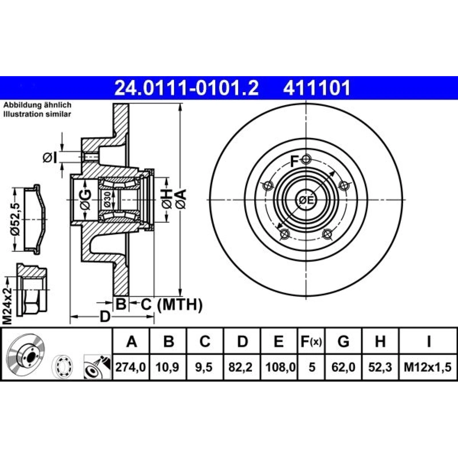 Bremsscheibe 24.0111-0101.2