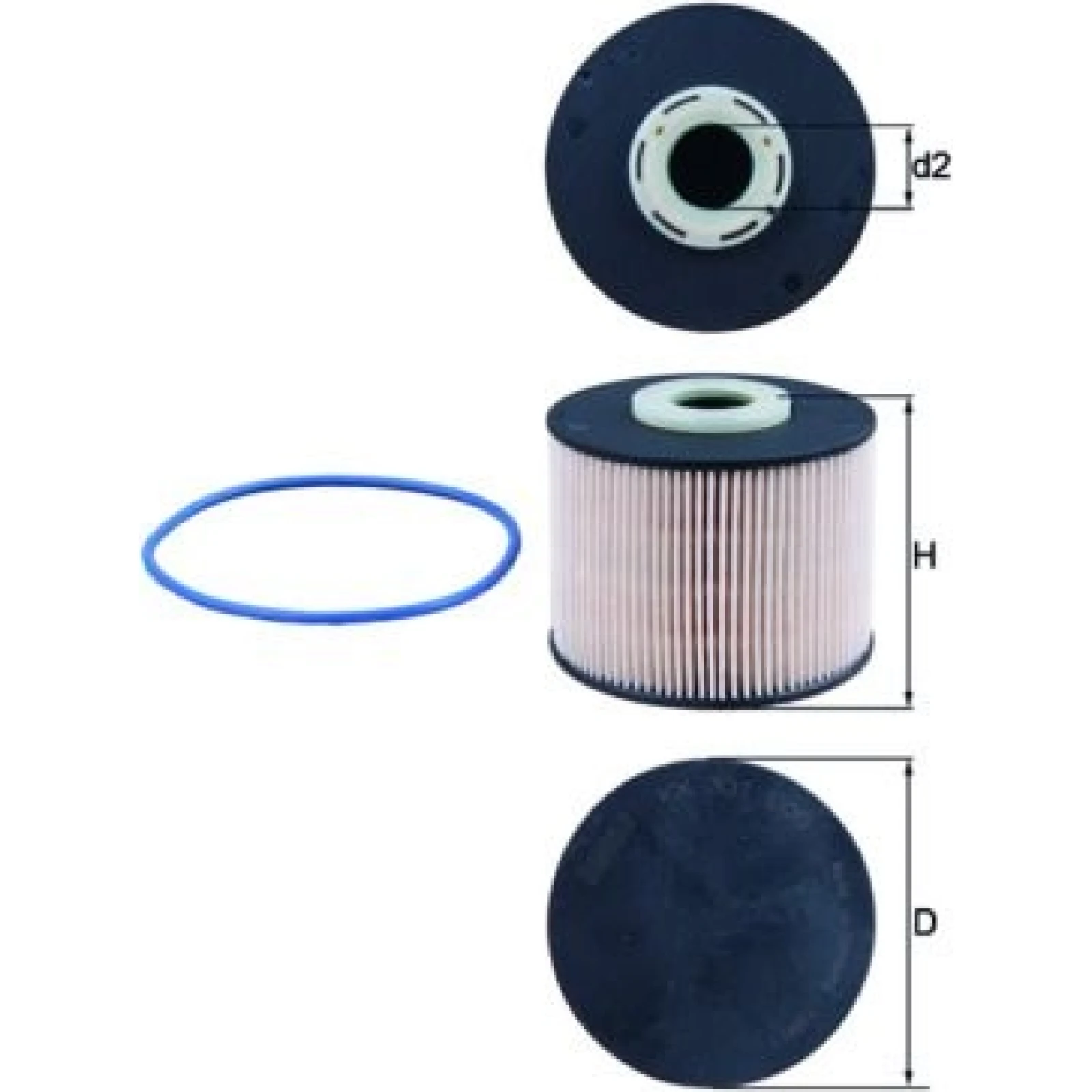 MAHLE Kraftstofffilter KX 331D
