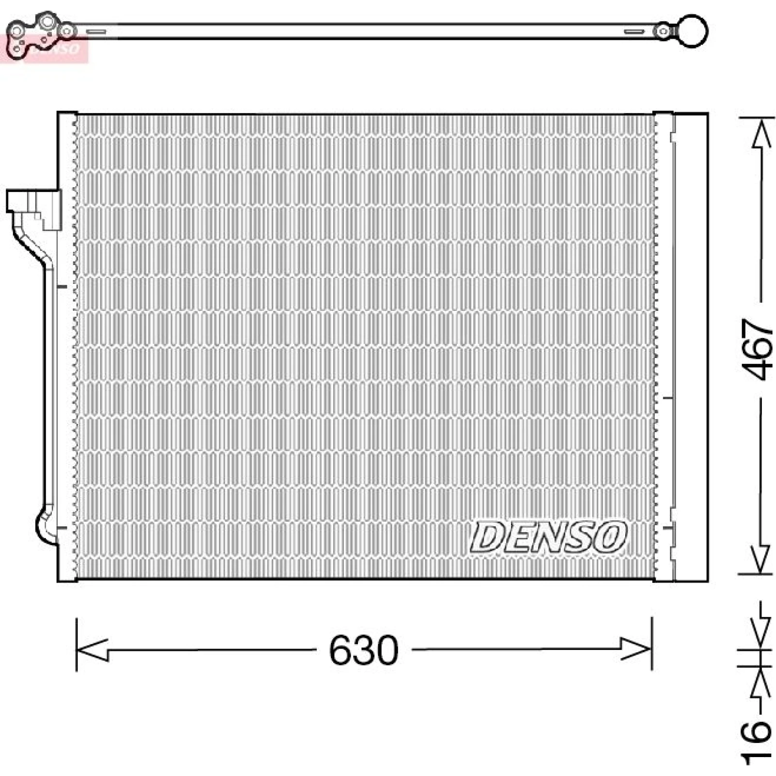 DENSO Klimaanlagenkühler DCN05029