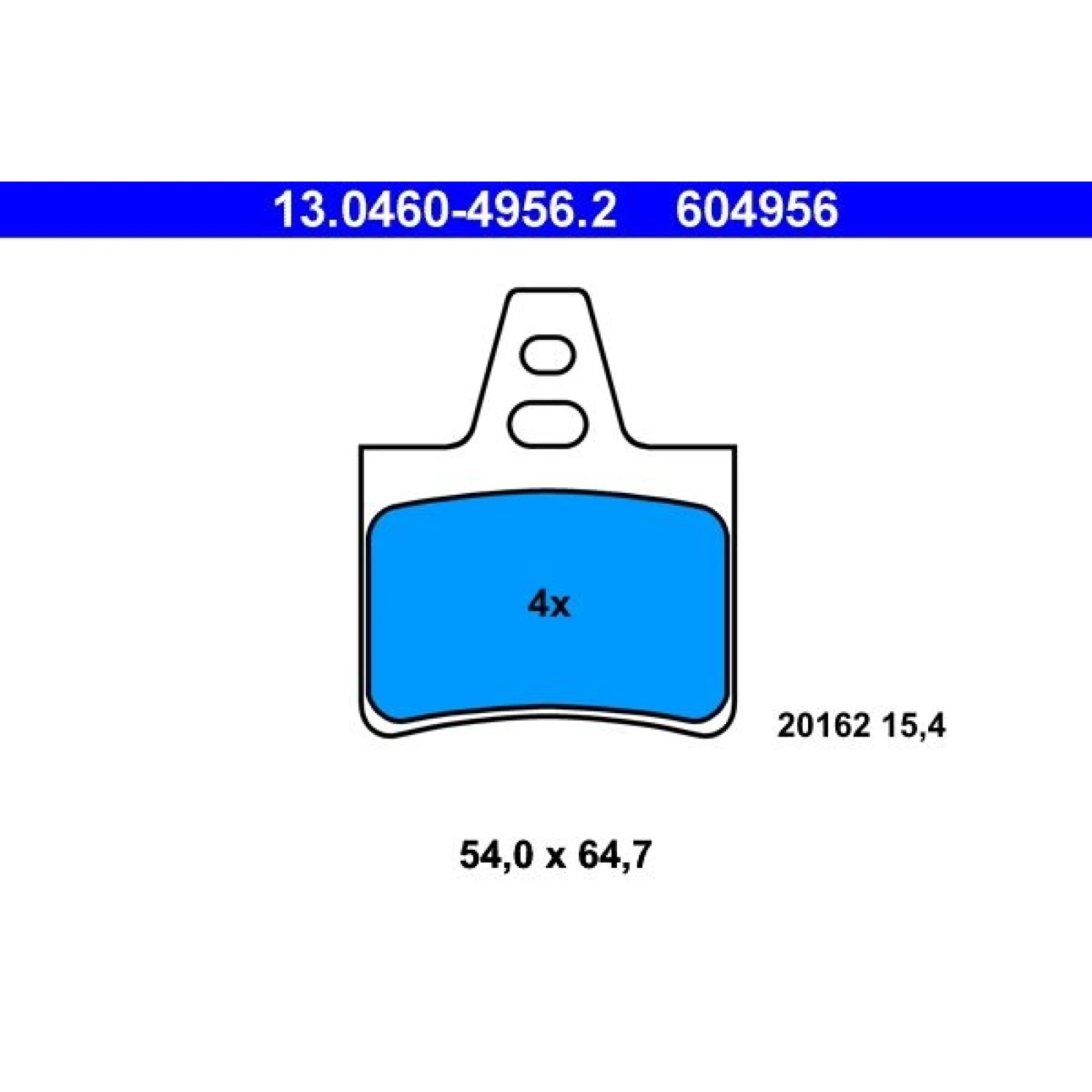 ATE Bremsbeläge 13.0460-4956.2