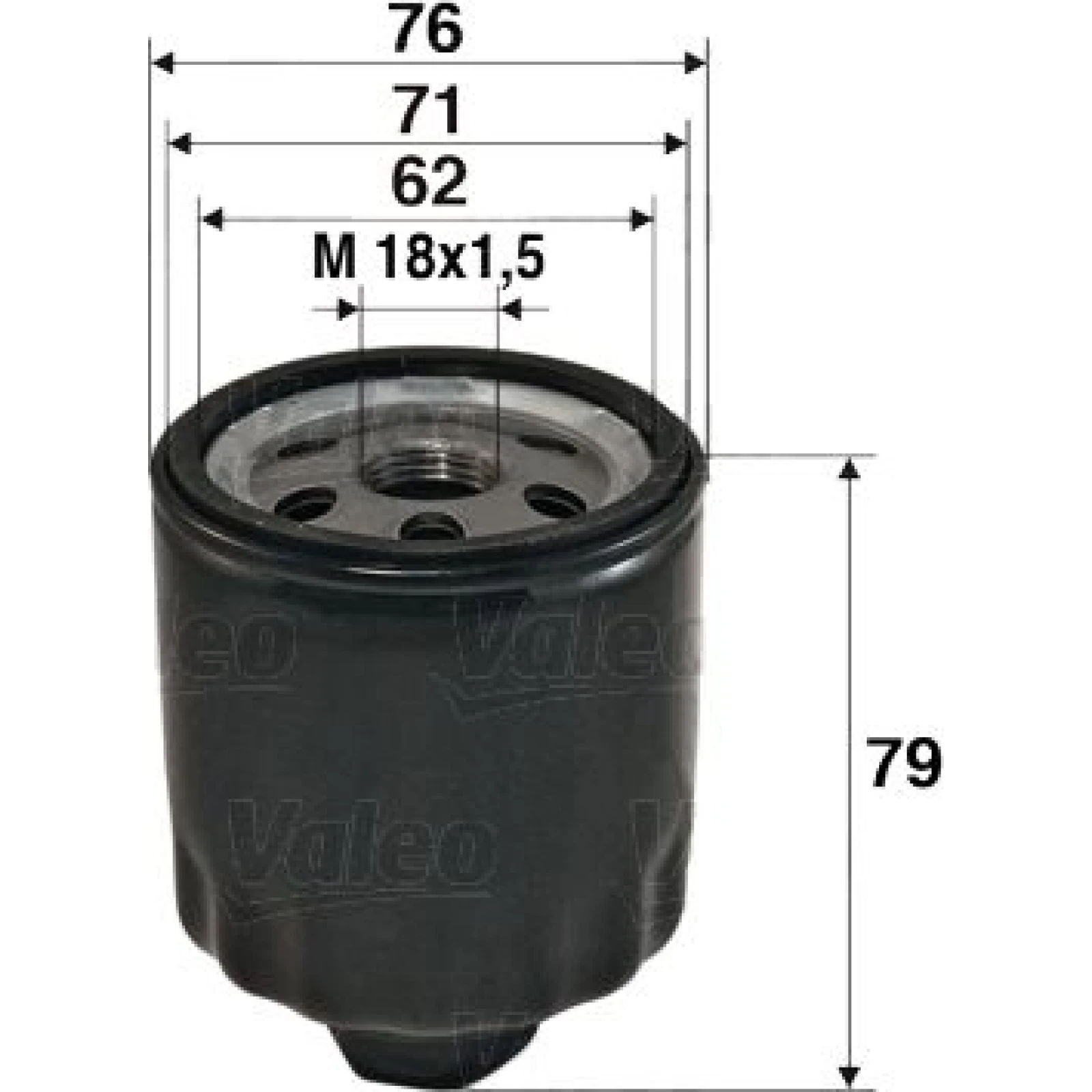 VALEO Ölfilter 586072