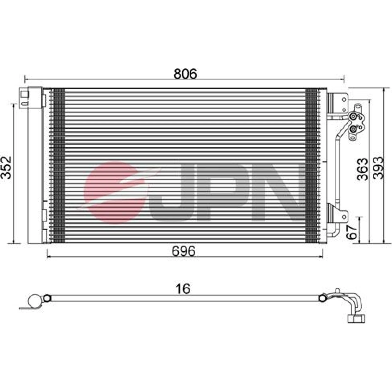 JPN Kondensator, Klimaanlage 60C9143-JPN