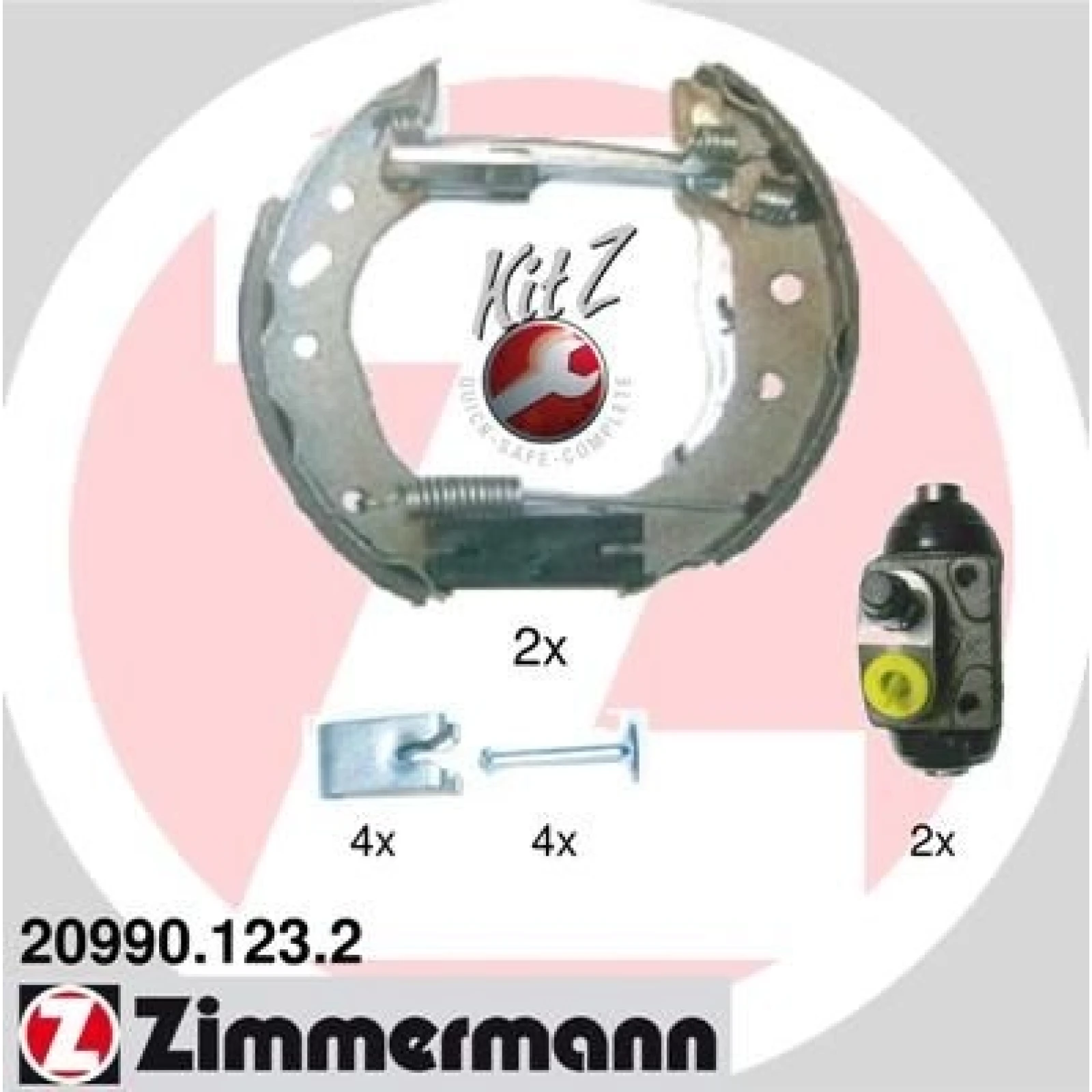 ZIMMERMANN Bremsbacken 20990.123.2