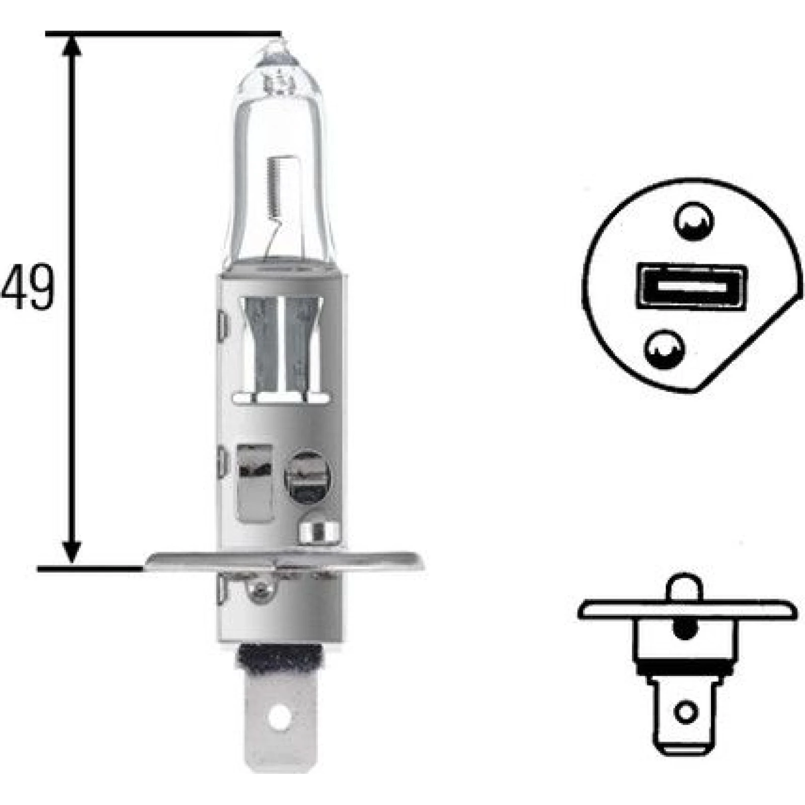 HELLA Glühlampe, Hauptscheinwerfer 8GH 002 089-153