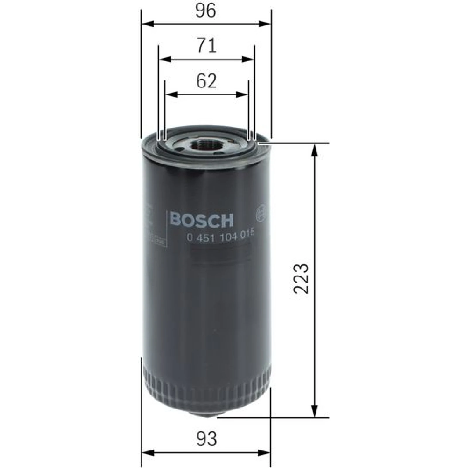 Bosch Ölfilter 0 451 104 015
