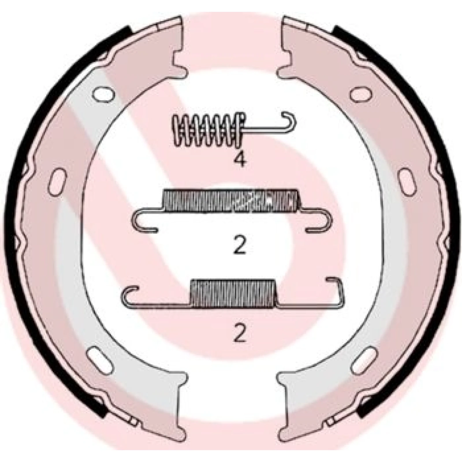 Bremsbackensatz HA S 50 510