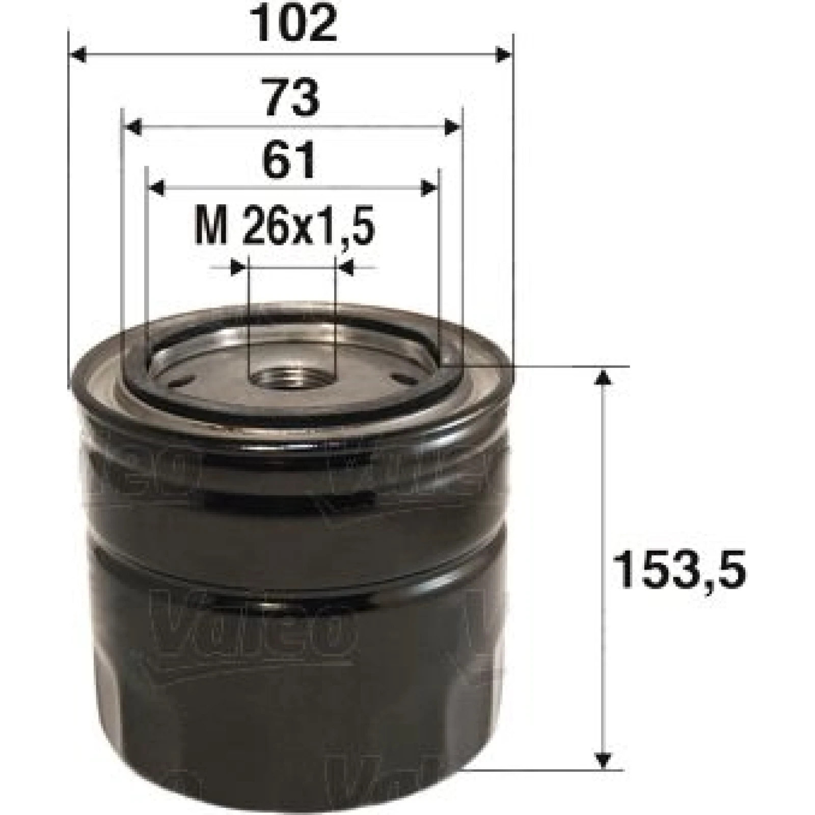 VALEO Ölfilter 586085